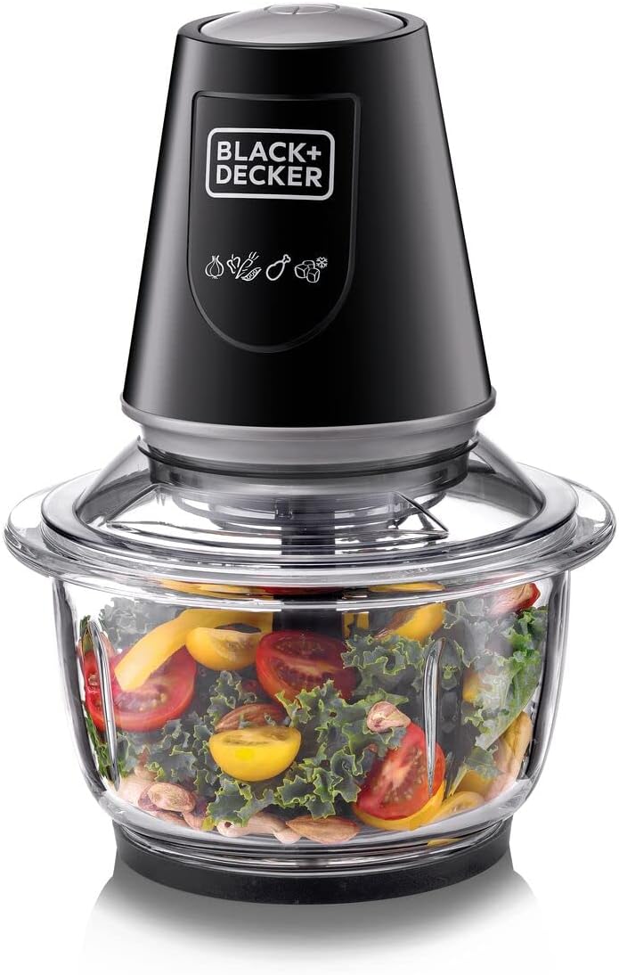 BLACK+DECKER BLACK+DECKER Vertical Chopper, 4 Blades, 500W, 500ml, Black - FC500-B5, by BLACK+DECKER