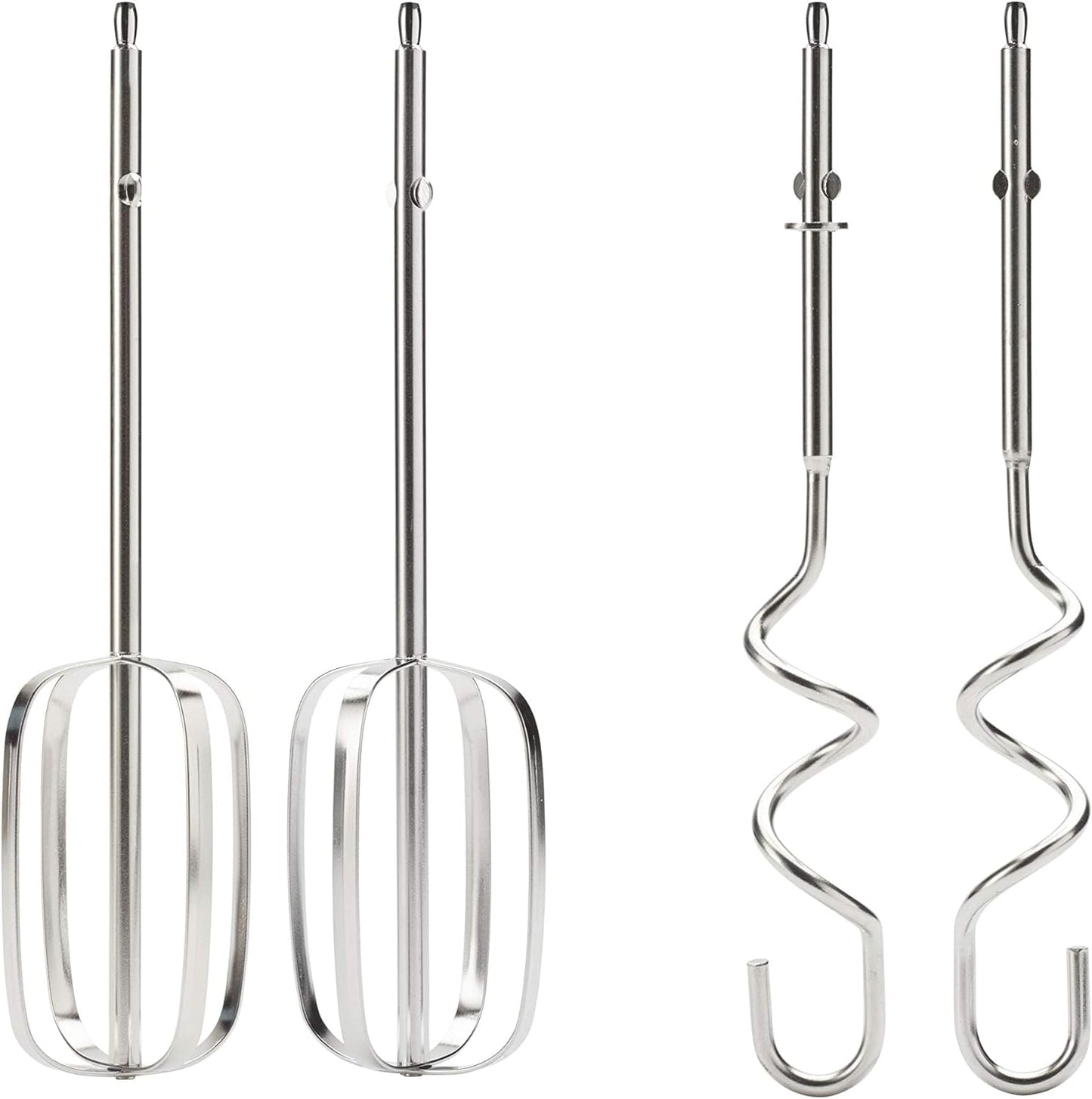 KENWOOD Hand Mixer (Electric Whisk) 300W with 5 Speeds + Turbo Button, Twin Stainless Steel Kneader and Beater for Mixing, Whipping, Whisking, Kneading HMP20.000WH White