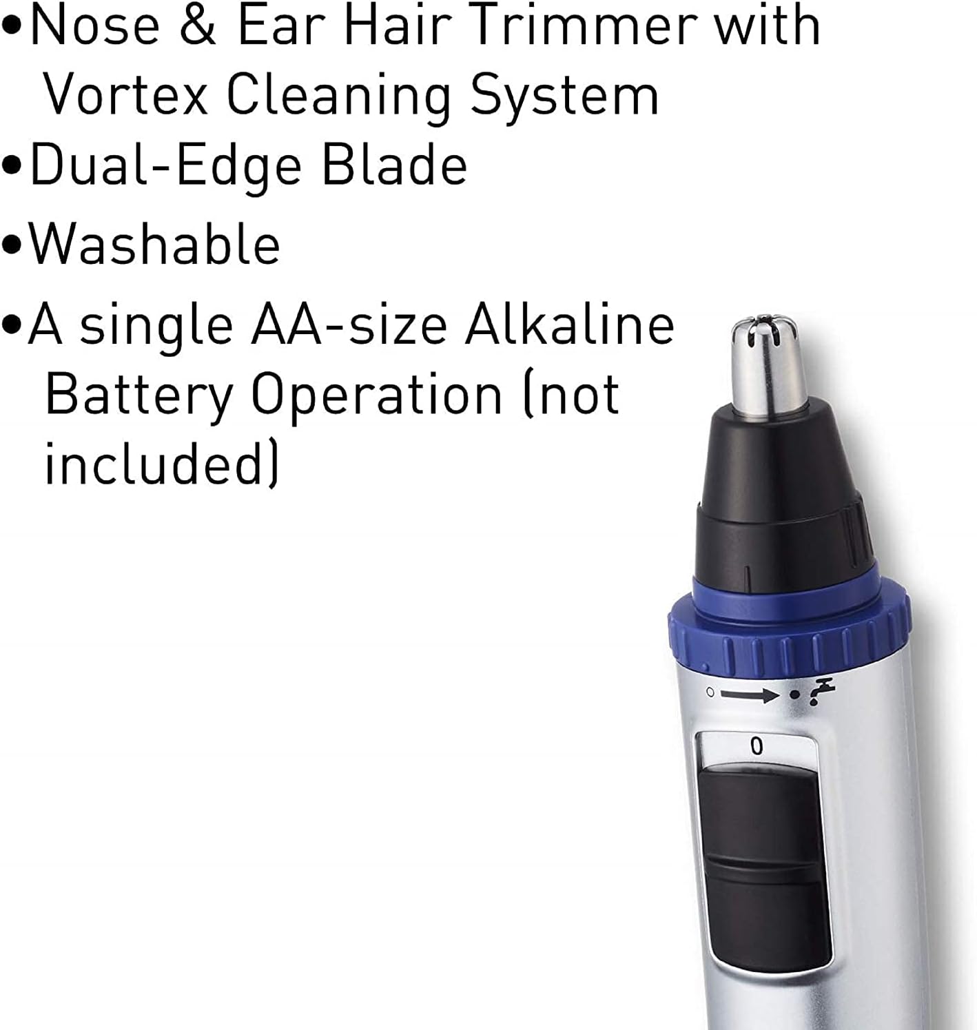 Panasonic Men's Nose and Ear Hair Trimmer having Vortex cleaning system
