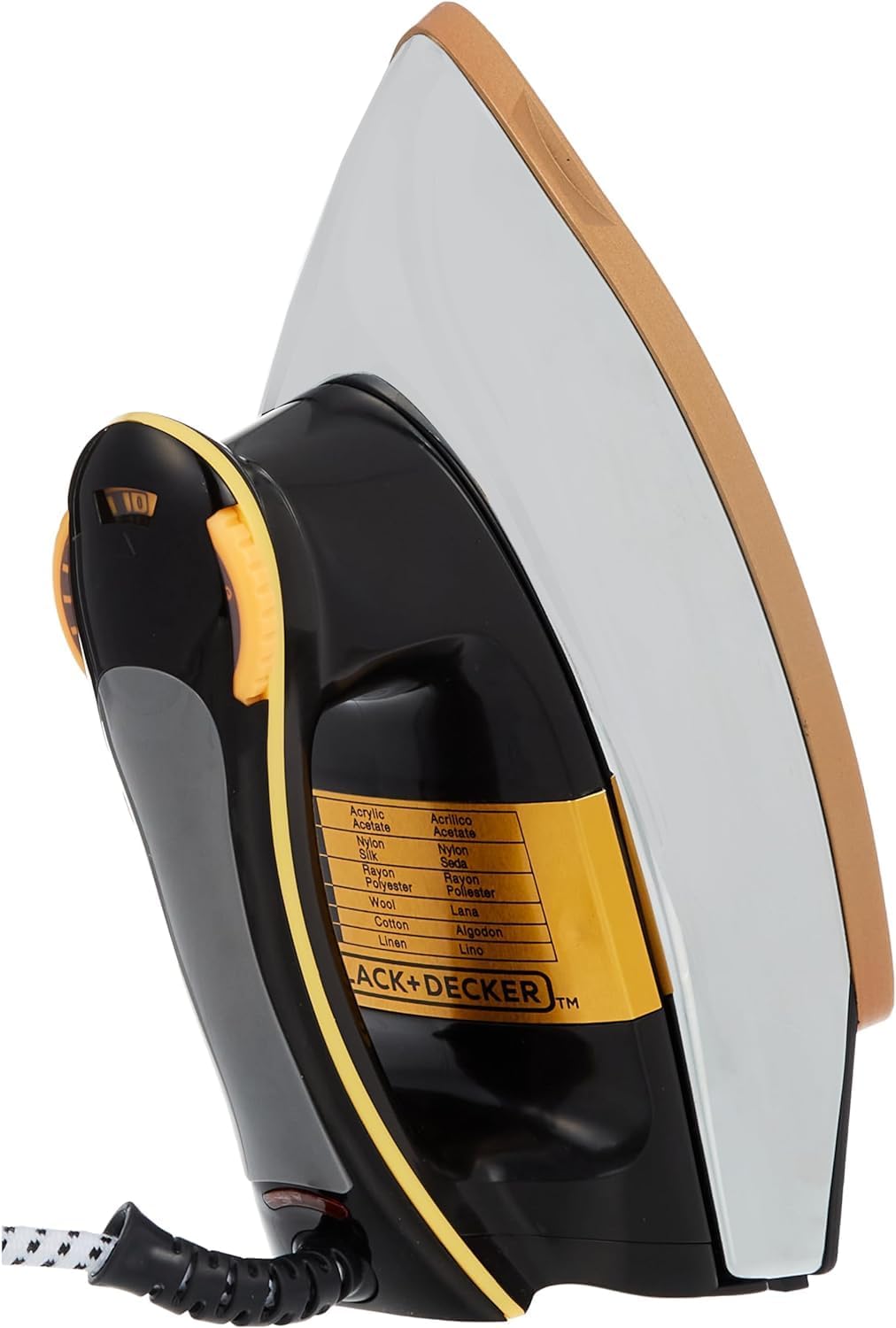 Black & Decker 1200W Heavy Weight Dry Iron Black/Gold F550-b5 2 Year Warranty