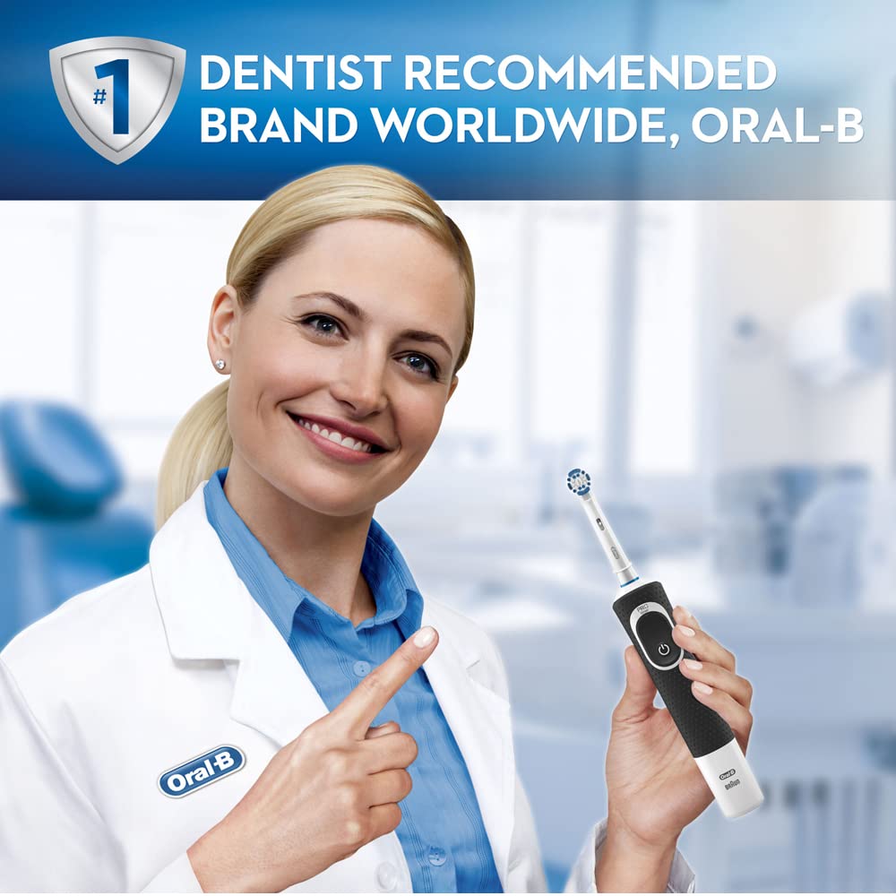 Oral-B Vitality 100 Black Electric Rechargeable Toothbrush, With Uae 3 Pin Plug