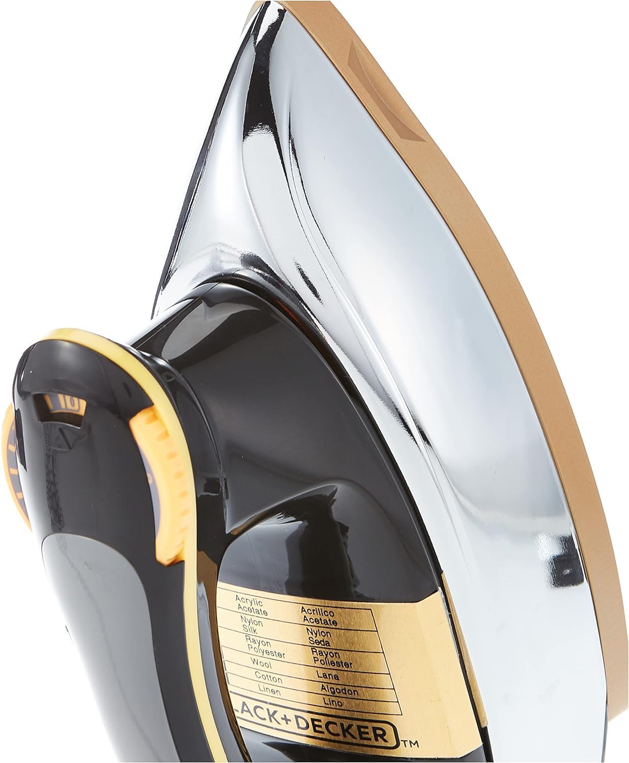 Black & Decker 1200W Heavy Weight Dry Iron Black/Gold F550-b5 2 Year Warranty