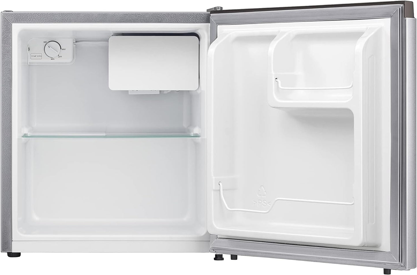Hisense 42 Liter Compact Single Door Refrigerator, Silver - RR60DAGS0