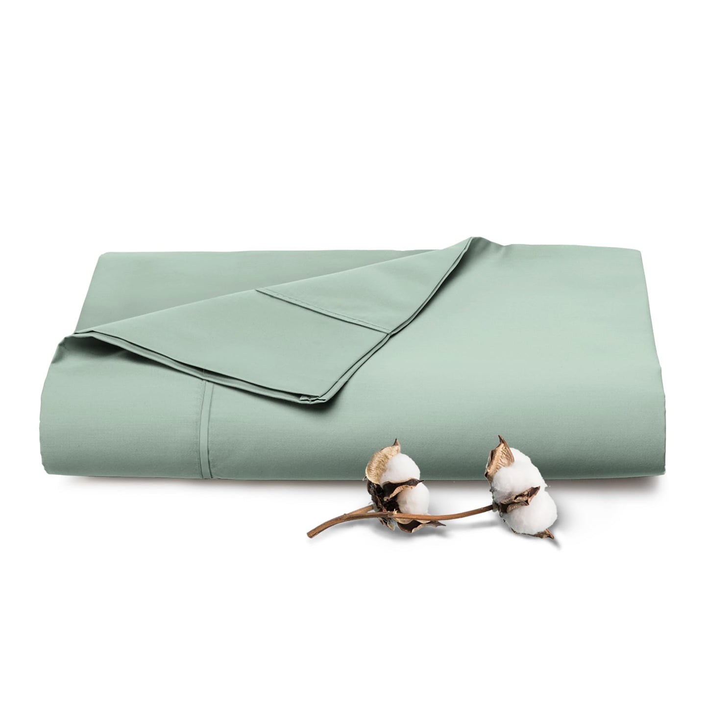 Pizuna Pure 100% Cotton Flat Sheets Only Full Apricot Orange (1 PC), Luxurious 400 Thread Count Long Staple Cotton Sateen with 4" Hem (Combed Full Flat Sheet Only Cotton)