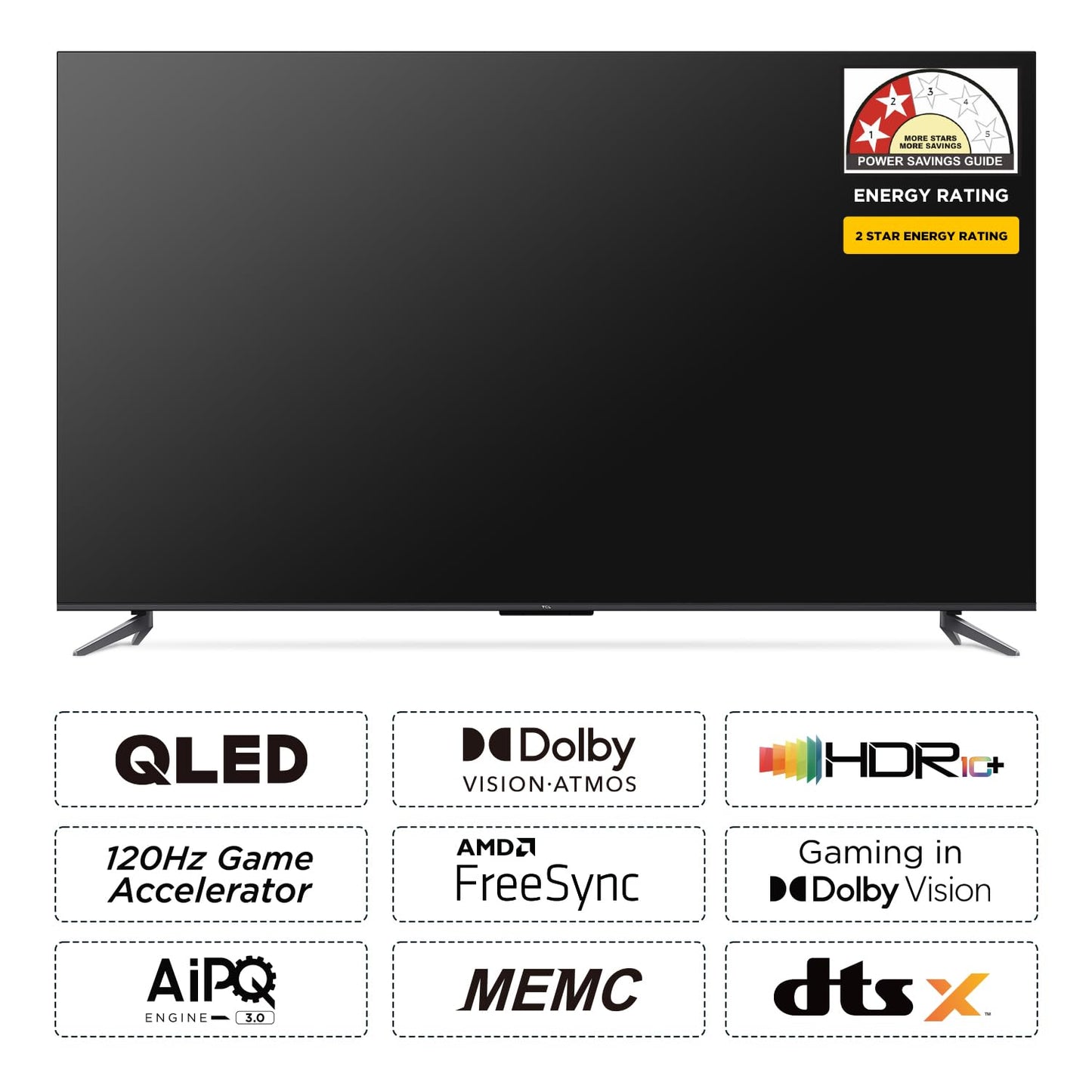 TCL 164 cm (65 inches) 4K Ultra HD Smart QLED Google TV 65C645 (Black)