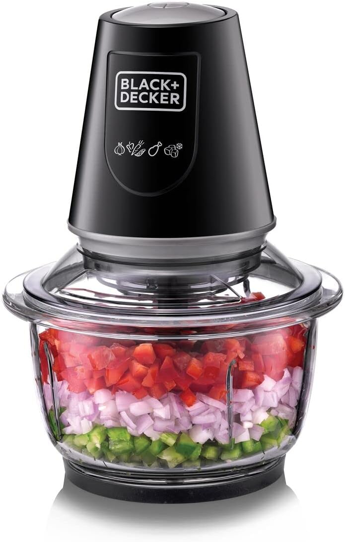 BLACK+DECKER BLACK+DECKER Vertical Chopper, 4 Blades, 500W, 500ml, Black - FC500-B5, by BLACK+DECKER