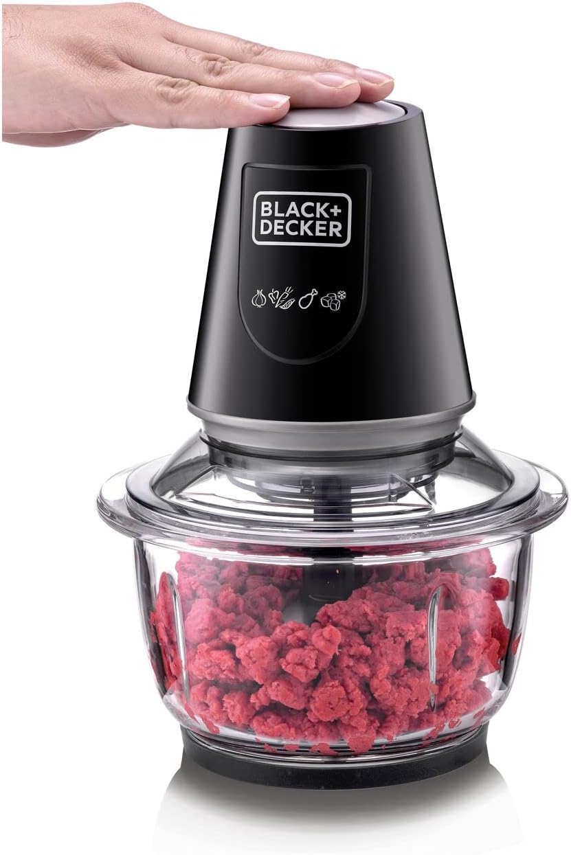 BLACK+DECKER BLACK+DECKER Vertical Chopper, 4 Blades, 500W, 500ml, Black - FC500-B5, by BLACK+DECKER