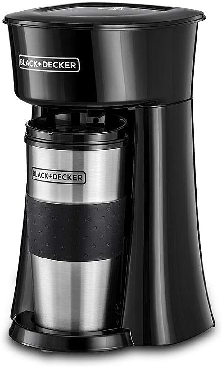 Black+Decker 750W 10 Cup Coffee Maker/Coffee Machine With Glass Carafe For Drip Coffee, Silver/Black - Dcm750S-B5, 2 Years Warranty