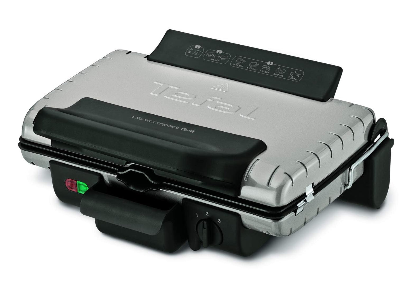 TEFAL Grill | Ultra compact Barbecue / BBQ Grill / Sandwich Maker | 1700 watts | Silver | 2 Years Warranty | GC302B28