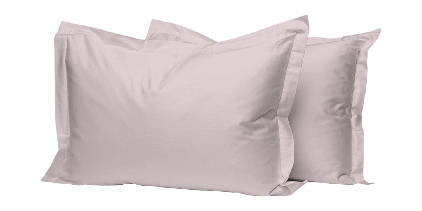 Pizuna Pure 100% Cotton Pillow Shams King Size Set of 2 Baby Blue, Luxurious 400 Thread Count Long Staple Cotton Sateen with Envelope Closure (Combed Baby Blue Cotton Pillow Shams King)