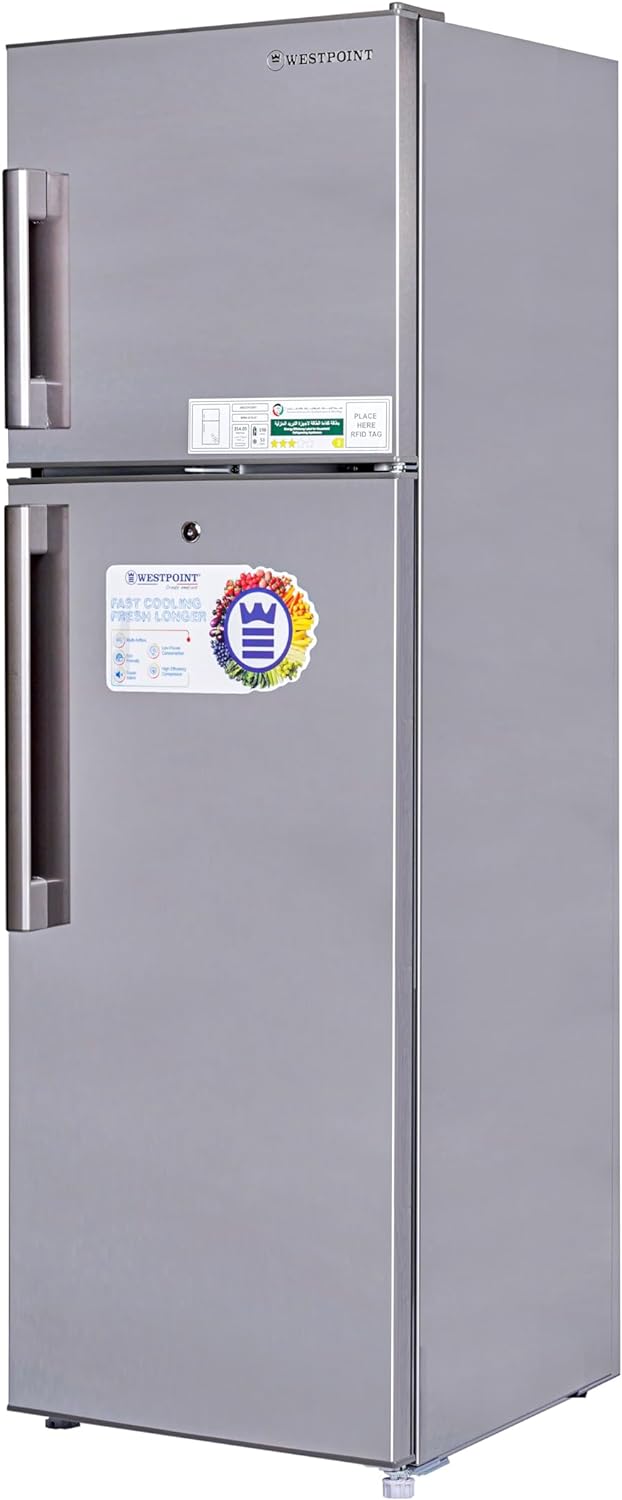 Westpoint 500 Liters Double Door NO FROST Refrigerator 4 Star ESMA RATED with INVERTER COMPRESSOR One Year Warranty Silver - WNN-5019EIV