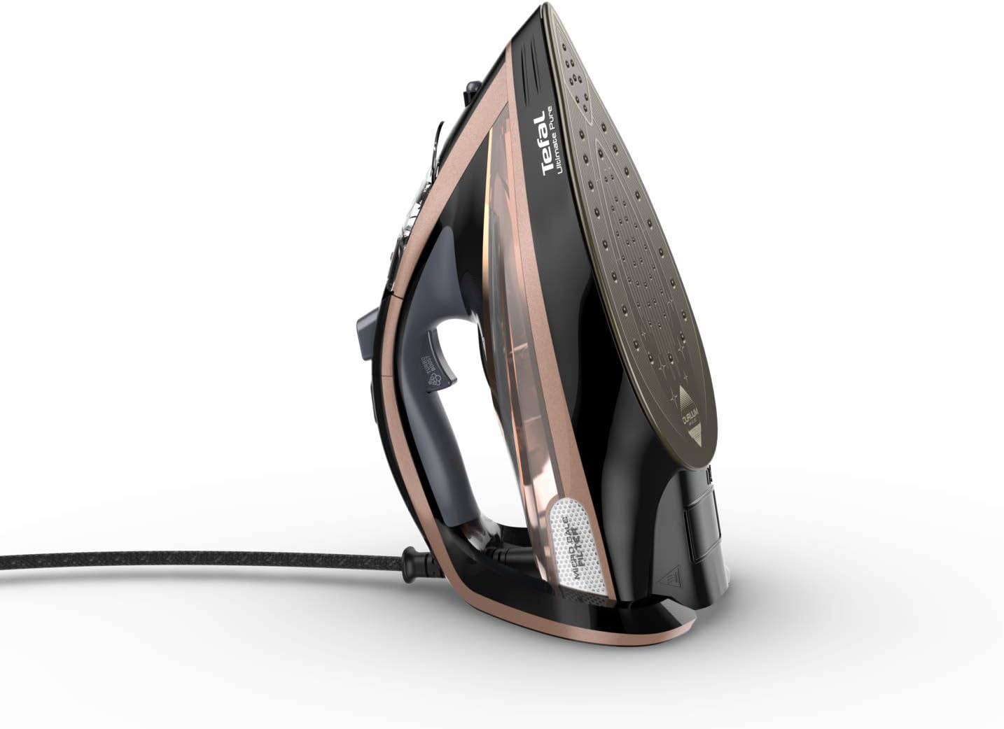 TEFAL Ultimate Pure Steam Iron, 3100 Watts Black, Plastic/Durilium, FV9845M0, 1 year warranty