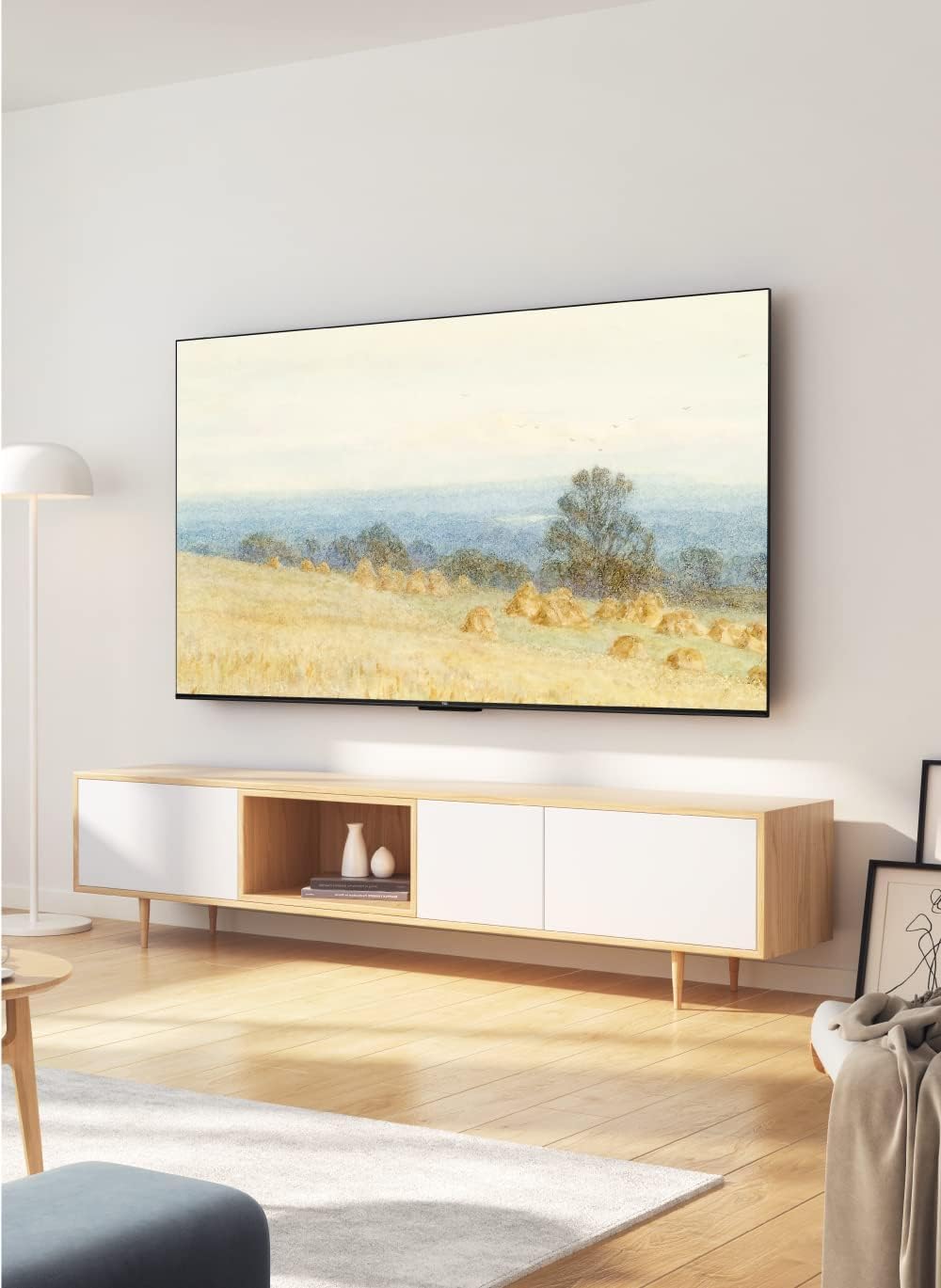 TCL 55 Inches Smart TV, 4K Ultra HD, Google TV, Dolby Audio HDR10 & Chromecast Built-in Edgeless Design - 55P637