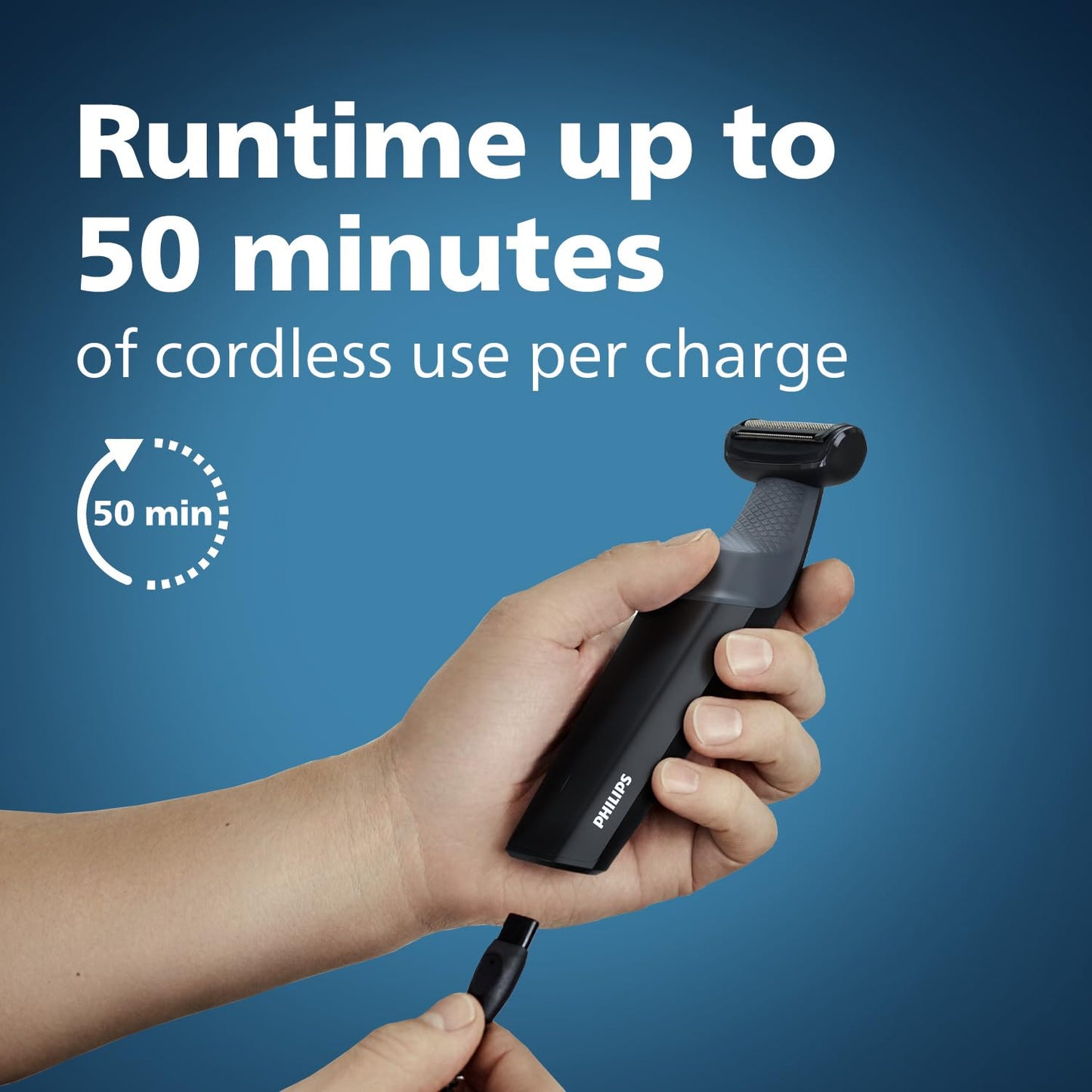 Philips Bodygroom 3000 Series | Body Groomer for Men | Skin-Friendly Shaver | Full Body Grooming | Bi-directional Trimmers | BG3010