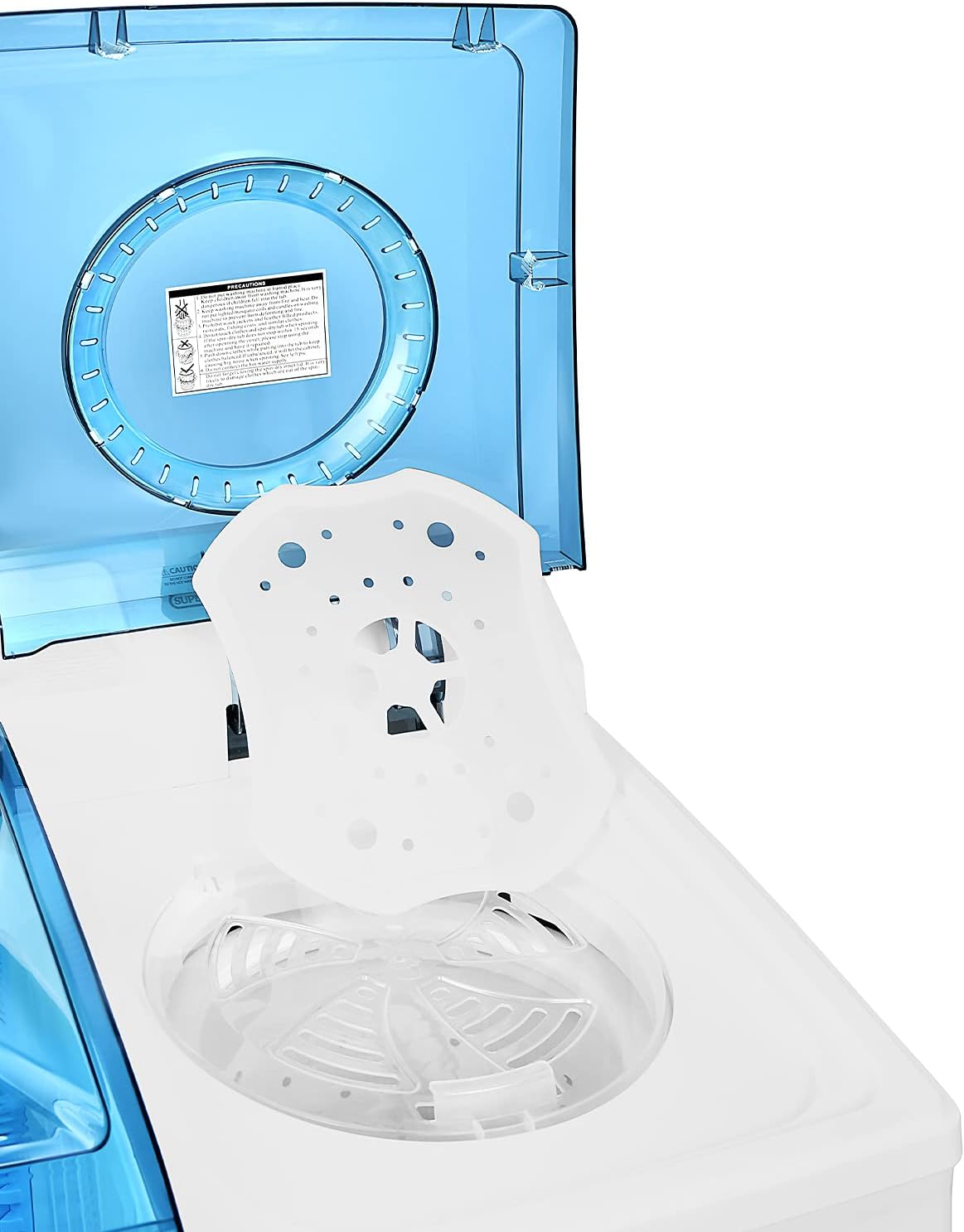 Super General 12 Kg Twin Tub Semi Automatic Washing Machine, White - SGW125