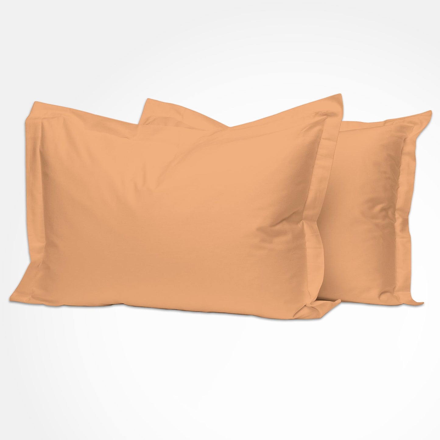 Pizuna Pure 100% Cotton Pillow Shams King Size Set of 2 Baby Blue, Luxurious 400 Thread Count Long Staple Cotton Sateen with Envelope Closure (Combed Baby Blue Cotton Pillow Shams King)