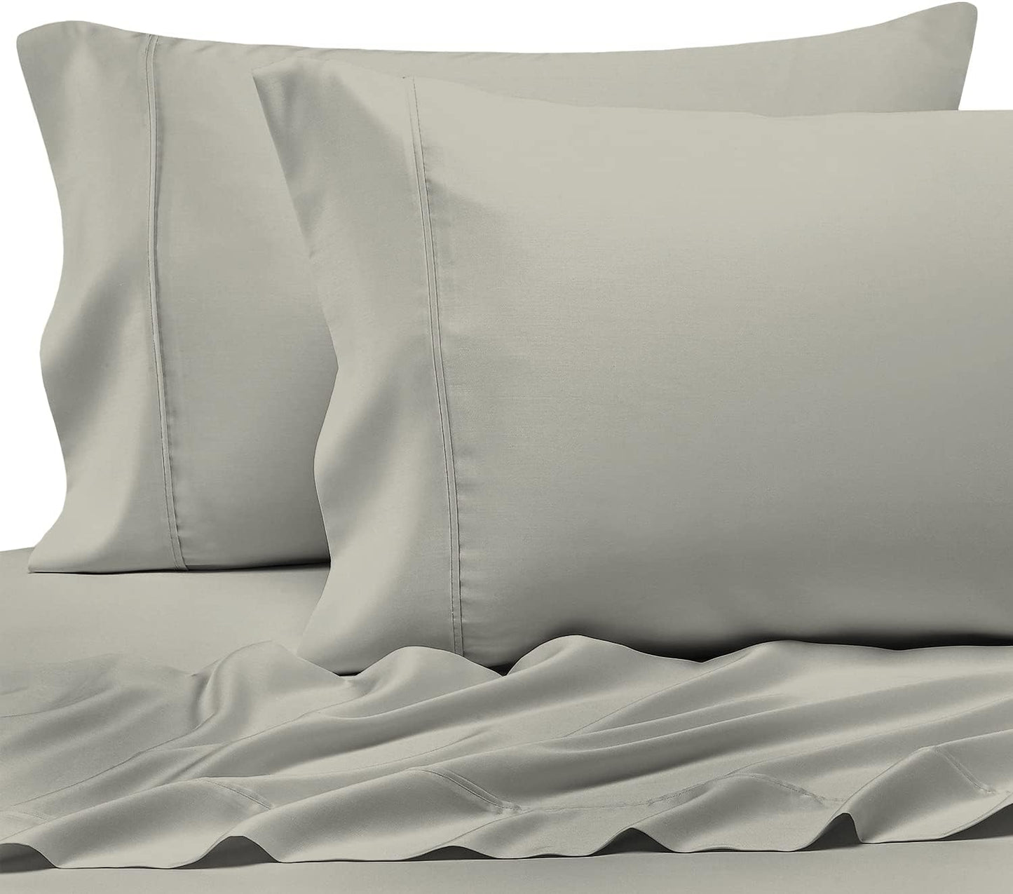 Pizuna Pure 100% Cotton Pillow Cases Queen Size Set of 2 Rio Red, Luxurious 400 Thread Count Long Staple Cotton Sateen with Envelope Closure (Combed Rio Red Cotton Pillow Cases Queen)