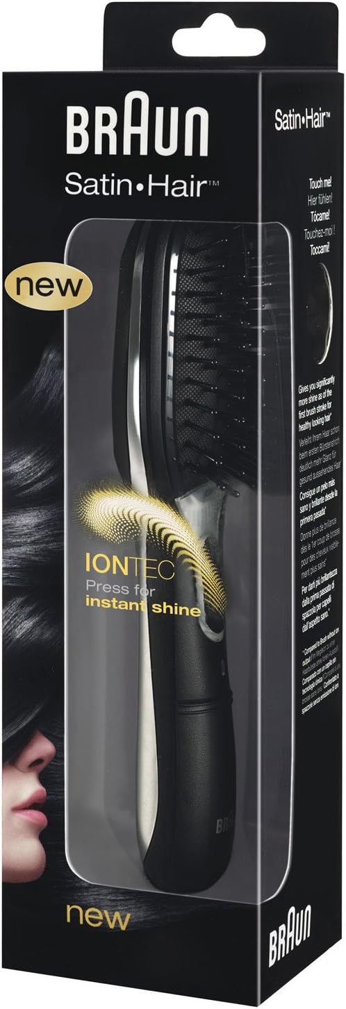 Braun Satin 7 Hair Styler Comb Brush, Black, BR710