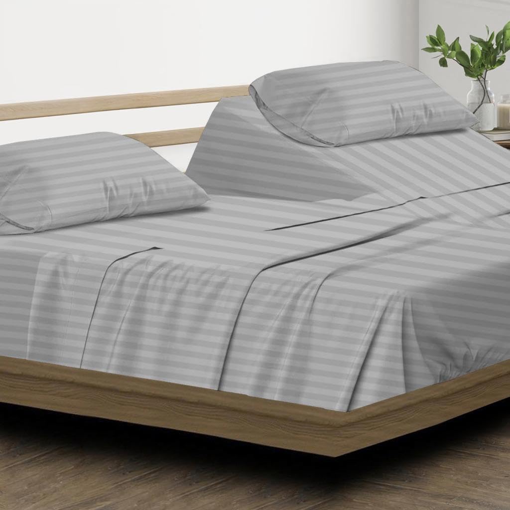 Split Head California King Sheets Sets for Adjustable Beds - 100% Egyptian Cotton 800TC Split Head Flex Top 18" Deep Pocket - 34" Top Split Cal-King, White Solid