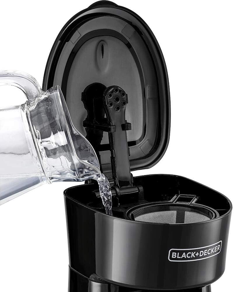 Black+Decker 750W 10 Cup Coffee Maker/Coffee Machine With Glass Carafe For Drip Coffee, Silver/Black - Dcm750S-B5, 2 Years Warranty
