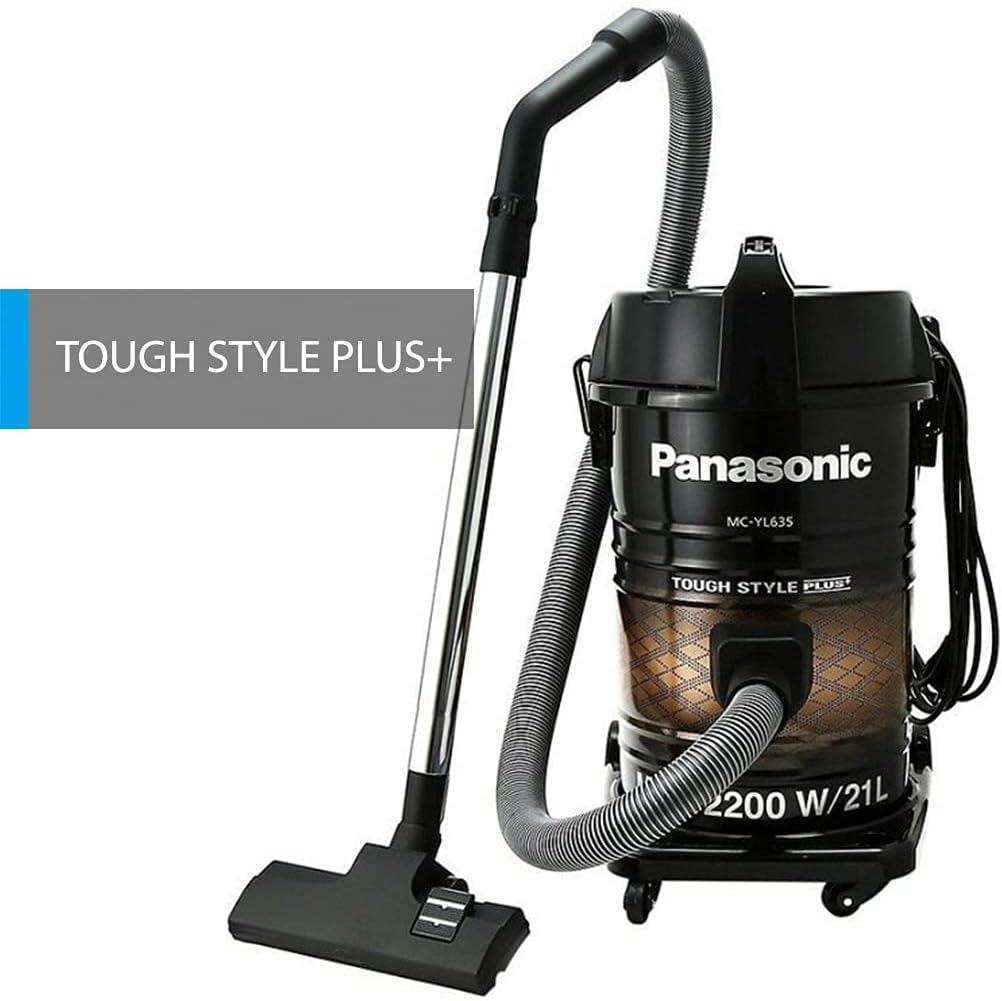 Panasonic Vacuum Cleaner, Tank, 2200W, MC-CL635, 21L Dust Capacity, Black/Brown, 1 Yr Warranty