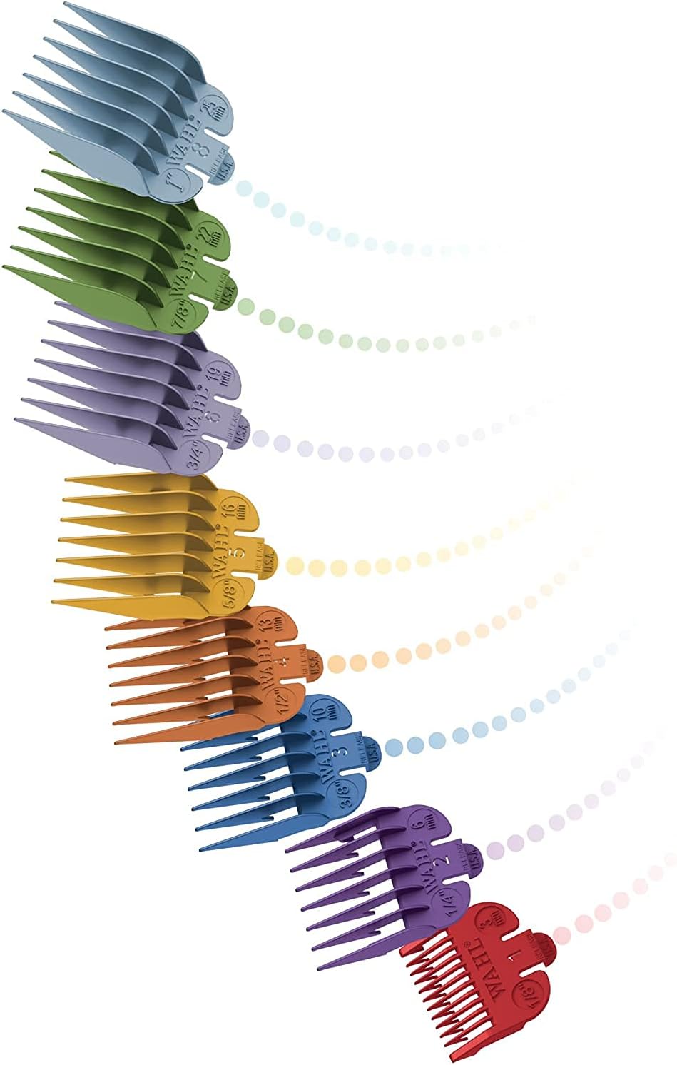 Wahl Colour Pro Cordless Clipper Kit, Soft Hairbrush Neck Duster, 12 Colour Coded Guide Combs, Hair Clippers for Men, Head Shaver, Men's Hair Clippers, Easy Home Haircutting, Family Haircuts
