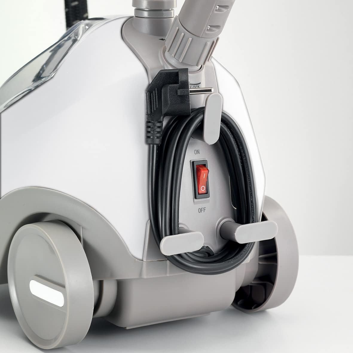 KENWOOD Garment Steamer 1500W with 2L Water Tank Capacity, Rotary Wheels, Folding Rack, Trouser Press, Glove GSP65.500BK Black