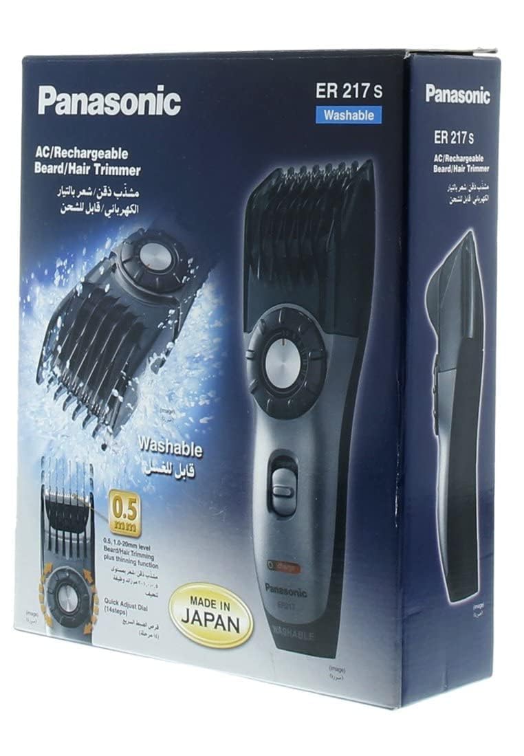 Panasonic ER217s AC/Recharge Beard/Hair Washable Trimmer Made In Japan