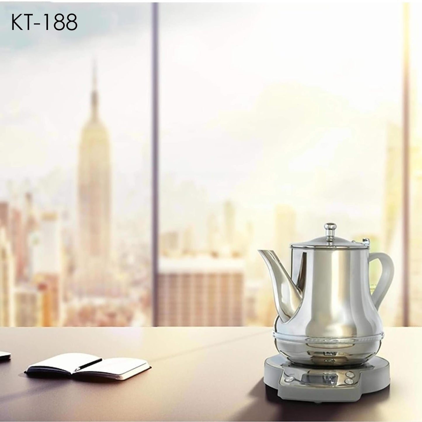 Crownline Karak Tea Maker Kt-188 Silver"Min 1 year manufacturer warranty"