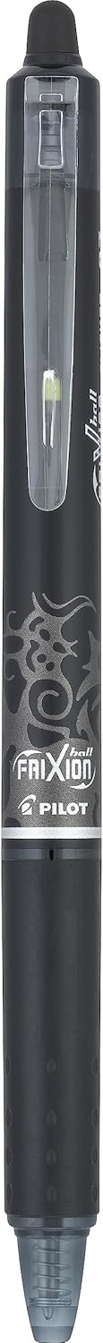 Pilot FriXion Clicker 0.7mm, Erasable Gel Pens, Fine Point (6-Pack, Black/Blue)