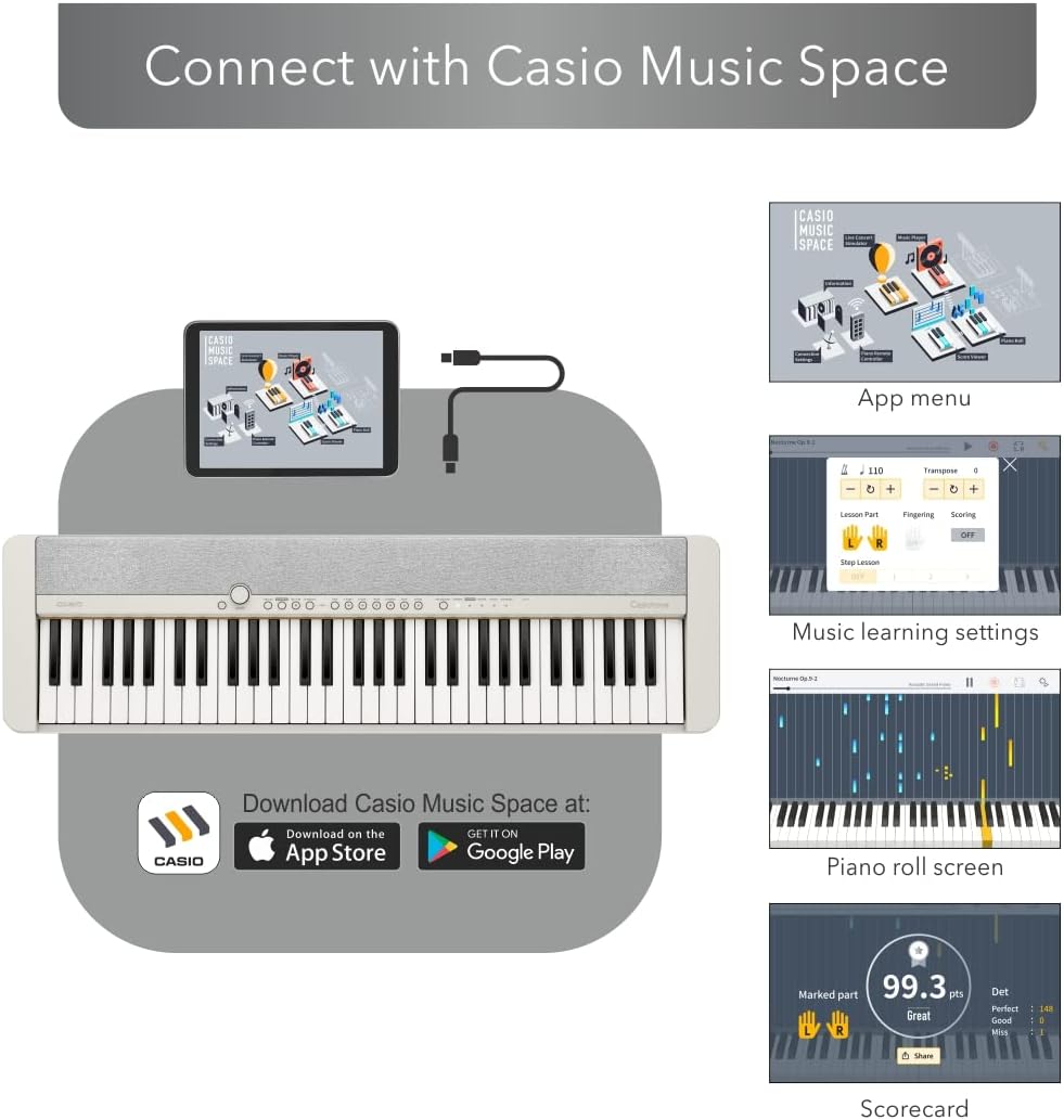 Casio Ct S1 Portable Piano Keyboard, Black