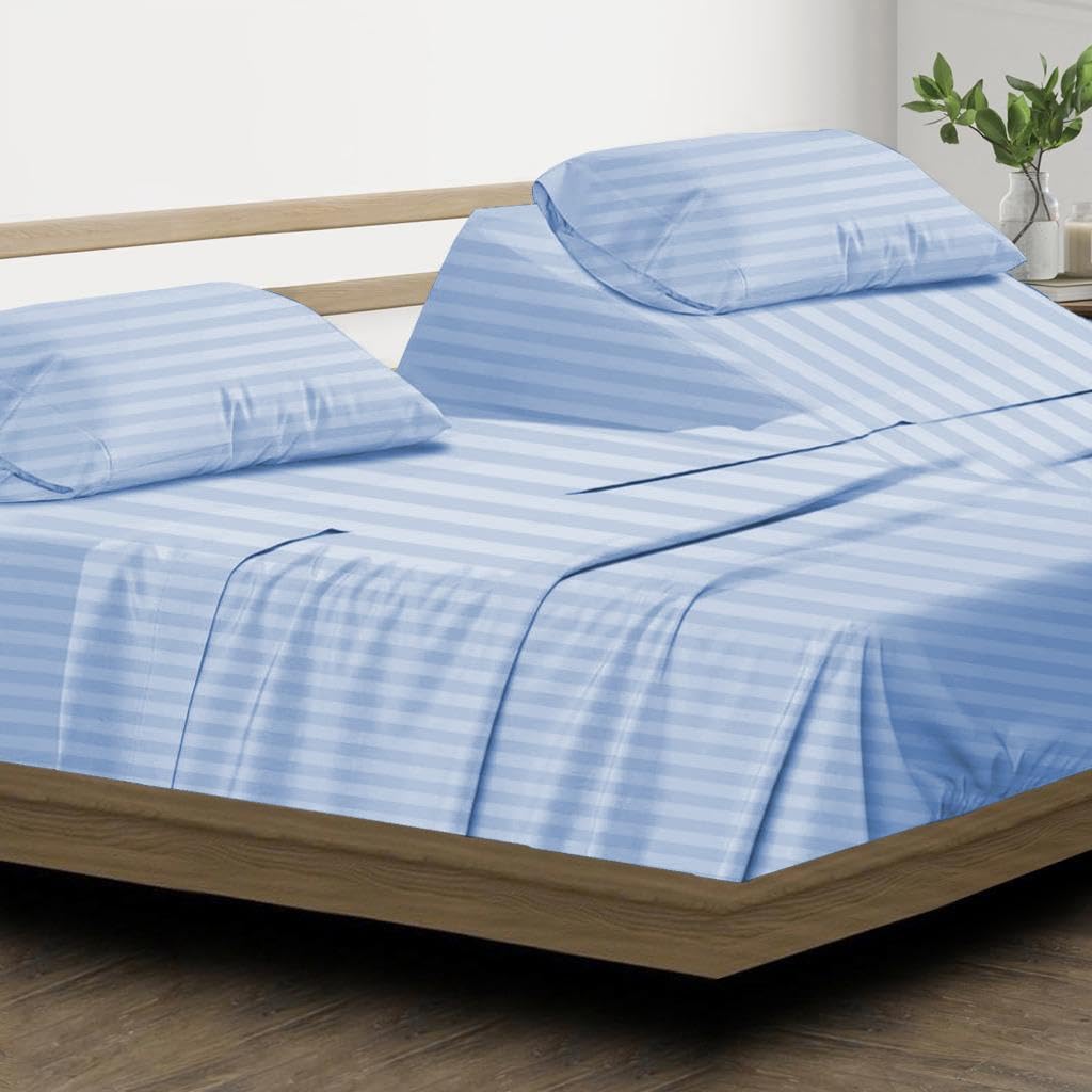 Split Head California King Sheets Sets for Adjustable Beds - 100% Egyptian Cotton 800TC Split Head Flex Top 18" Deep Pocket - 34" Top Split Cal-King, White Solid