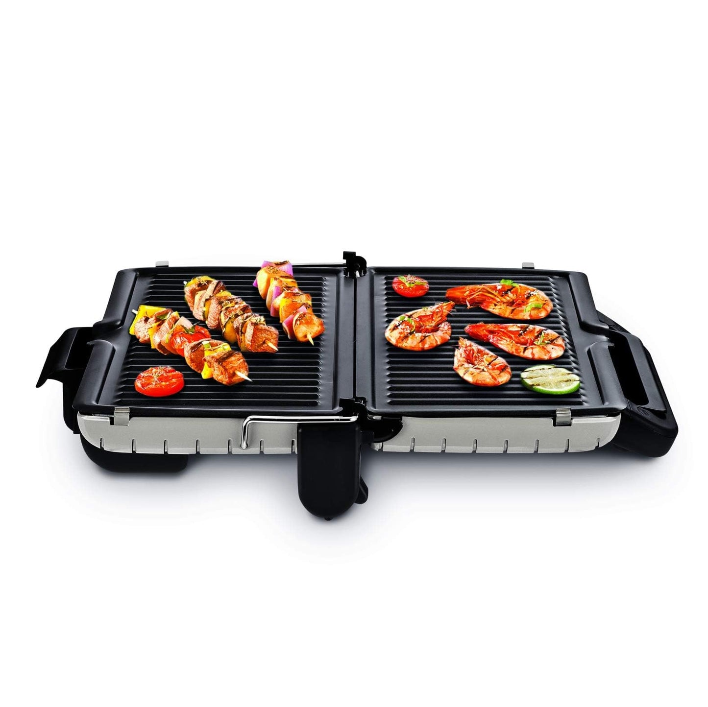 TEFAL Grill | Ultra compact Barbecue / BBQ Grill / Sandwich Maker | 1700 watts | Silver | 2 Years Warranty | GC302B28