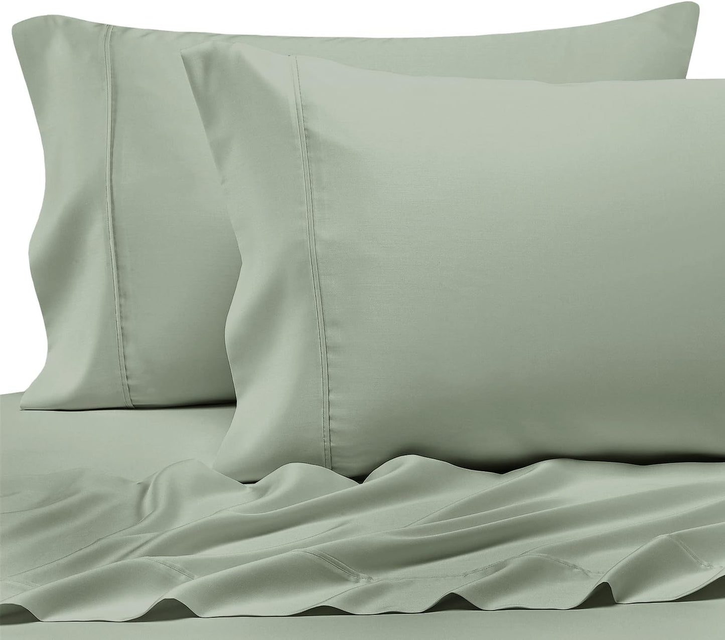 Pizuna Pure 100% Cotton Pillow Cases Queen Size Set of 2 Rio Red, Luxurious 400 Thread Count Long Staple Cotton Sateen with Envelope Closure (Combed Rio Red Cotton Pillow Cases Queen)