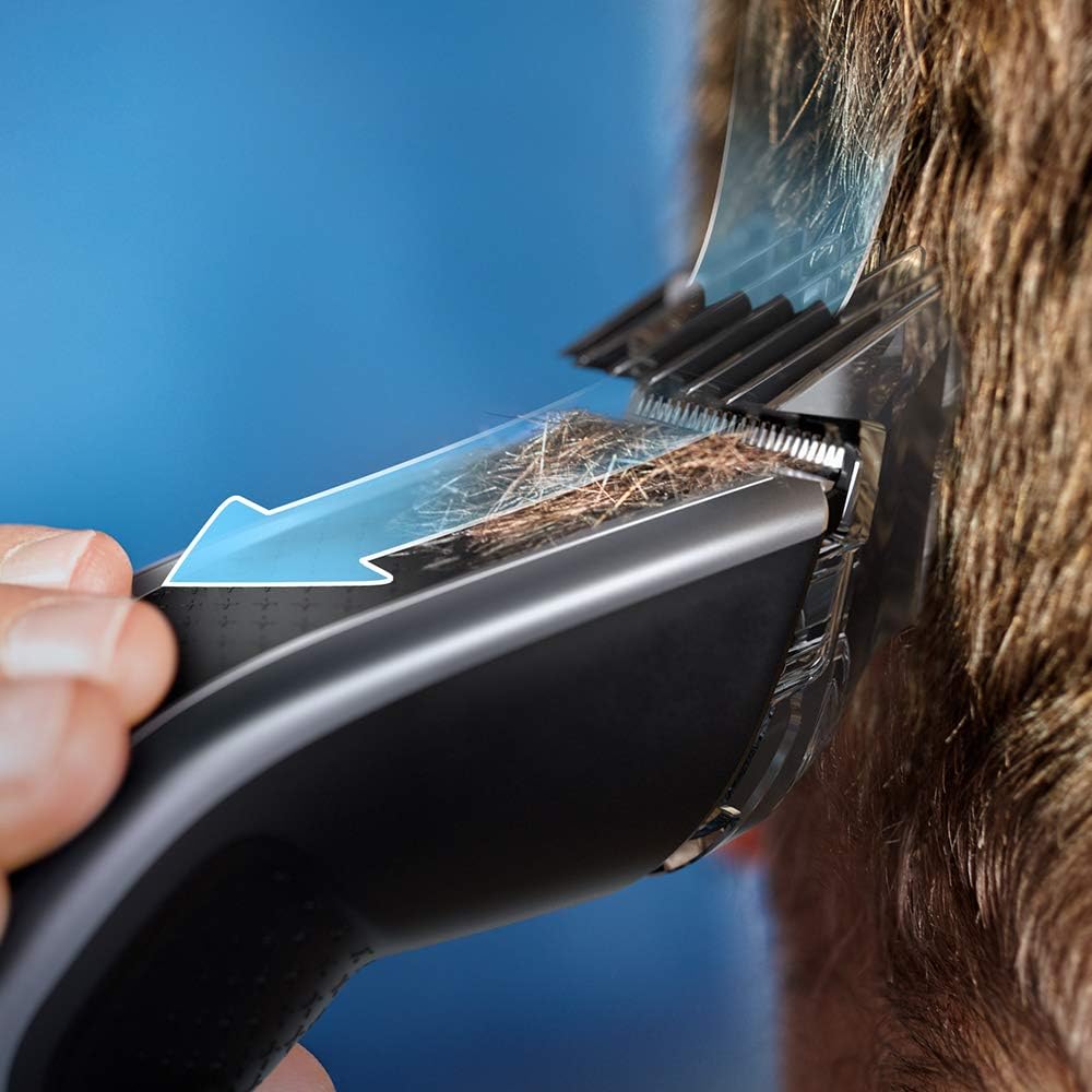 Philips Hc5630/13, Series 5000 Washable Hair Clipper, Grey/Black