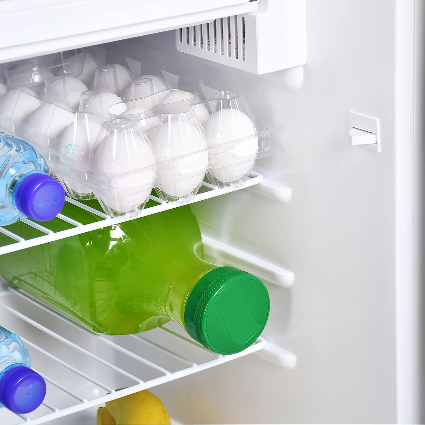 Super General 110 Liter Gross Volume Compact Mini-Refrigerator SGR-131-H, White, Beverage-Fridge with Child Lock, Shelf, Freezer-Box, reversible door, 47.5 x 44.5 x 85 cm