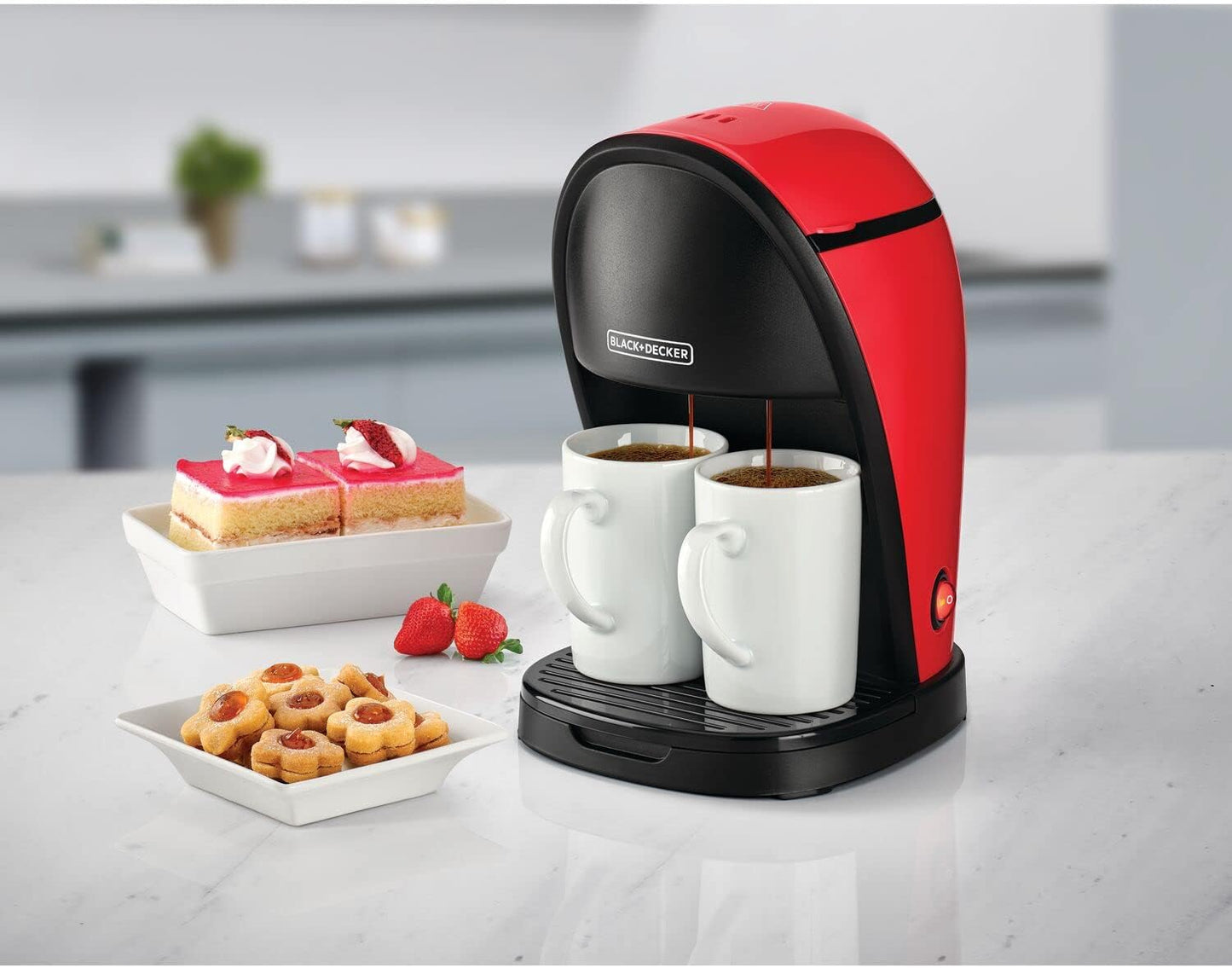 Black+Decker 750W 10 Cup Coffee Maker/Coffee Machine With Glass Carafe For Drip Coffee, Silver/Black - Dcm750S-B5, 2 Years Warranty