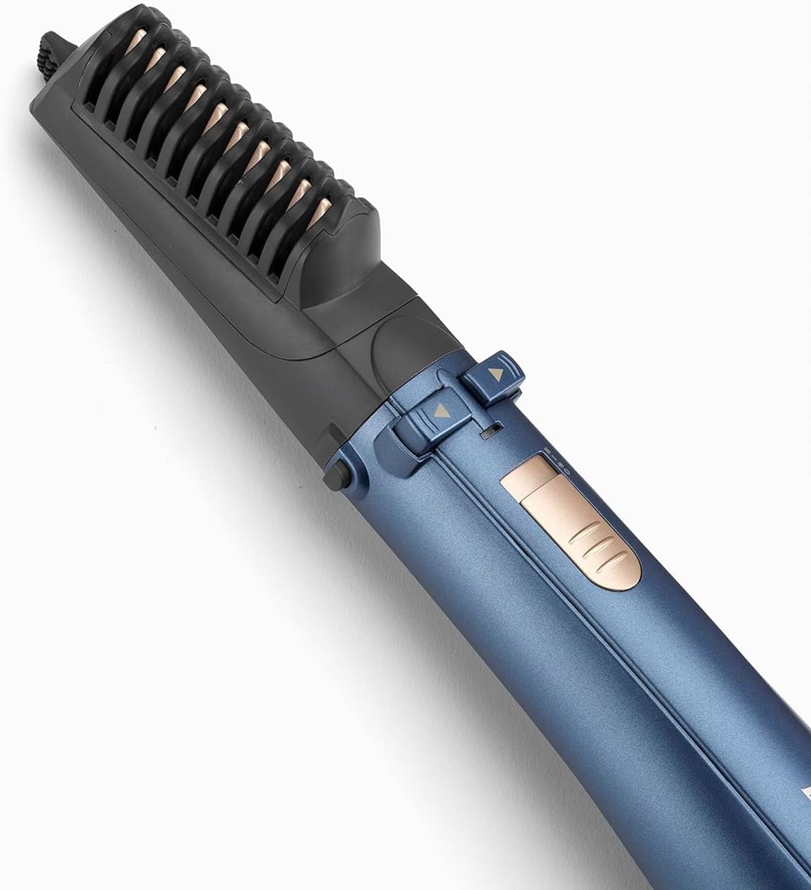 BaByliss Air Styler Pro 1000, 38mm Thermal Brush With 2, 2m Swivel Cord, Rotating 50mm Soft Bristle Brush With 2 Heats Plus A Cool Setting lightweight Design & Salon-quality Results, AS965SDE (Blue)