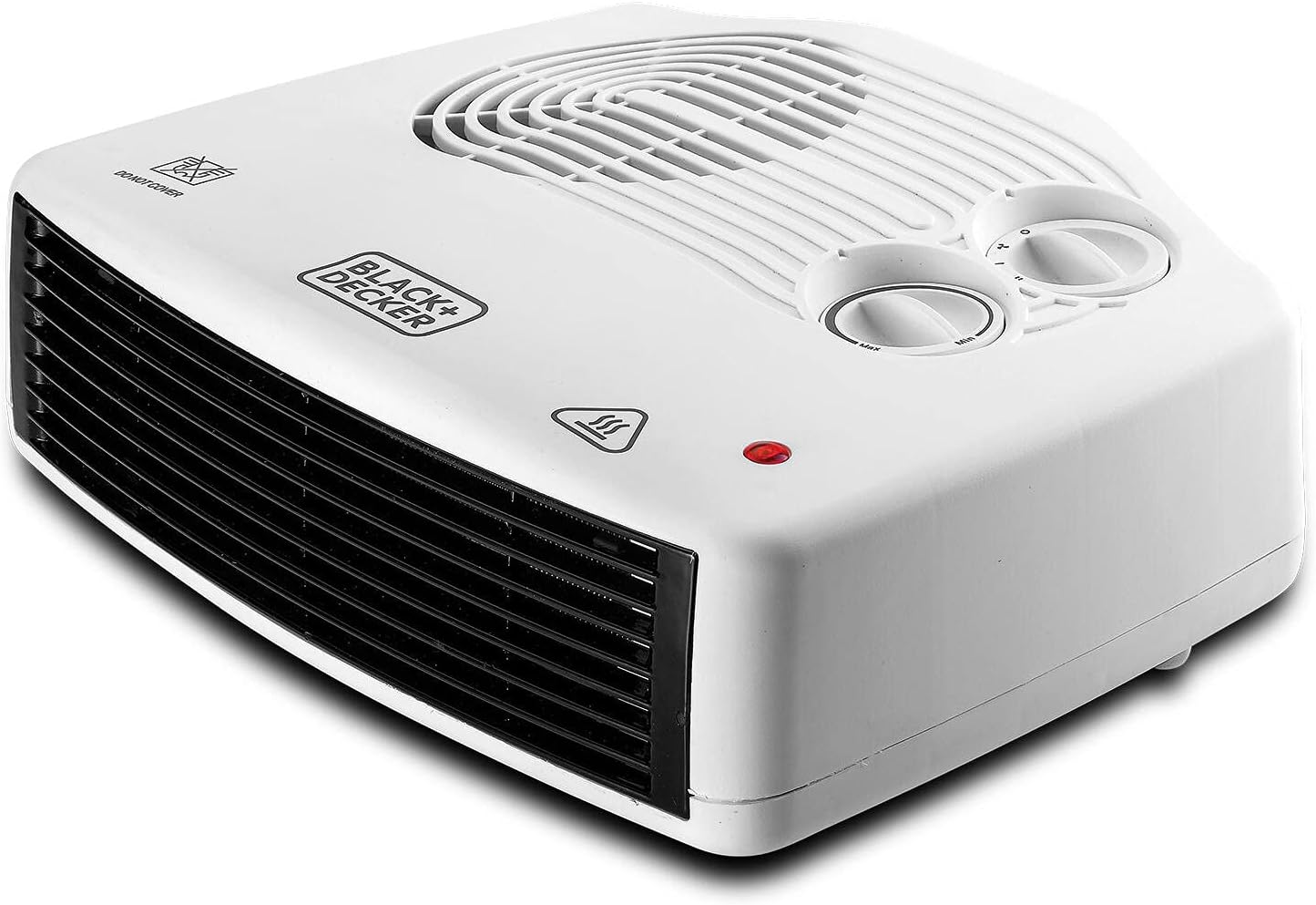 Black+Decker 2400W Horizontal Fan Heater, White, Hx230-B5, 1