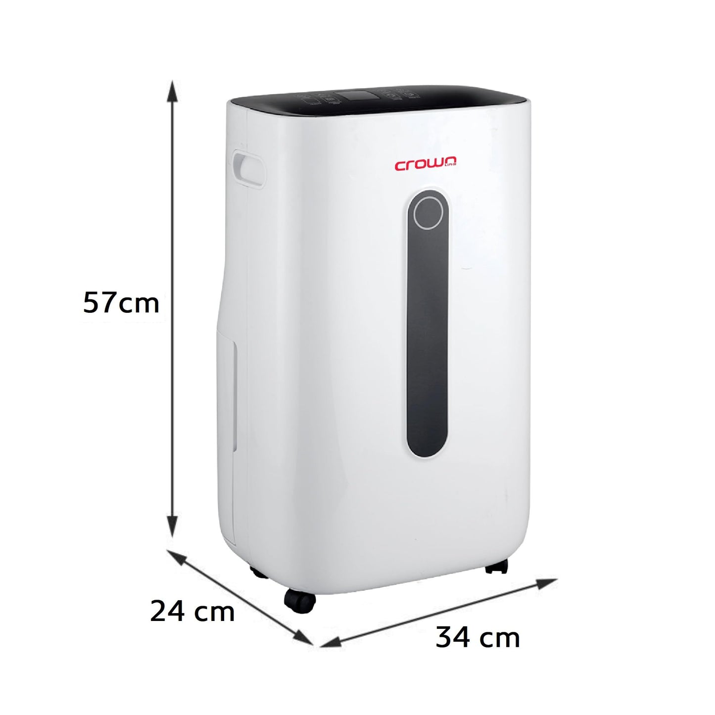 Crownline dehumidifier md-231 : 220-240 v, 50 hz, 450w, 2.4 a, r134a/90g, whitemin 1 year manufacturer warranty