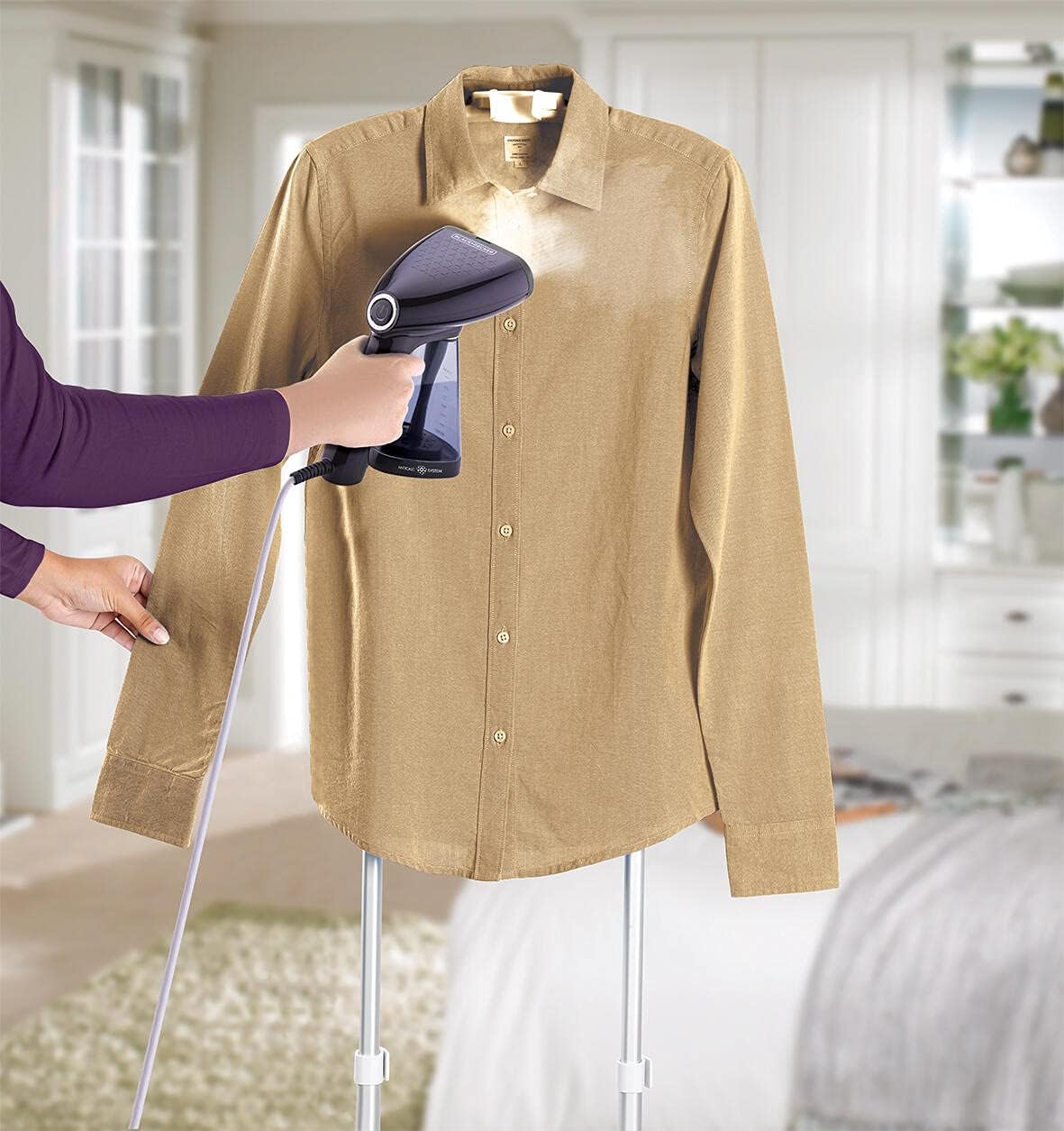 BLACK+DECKER Portable Digital Handheld Garment Steamer 1600W Black HSTD1600-B5