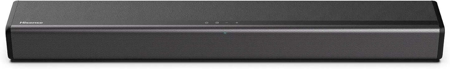 Hisense HS214 2.1ch Sound Bar with Built-in Subwoofer 108W All-in-one Compact Design Bluetooth Powered by Dolby Audio Roku TV Ready HDMI