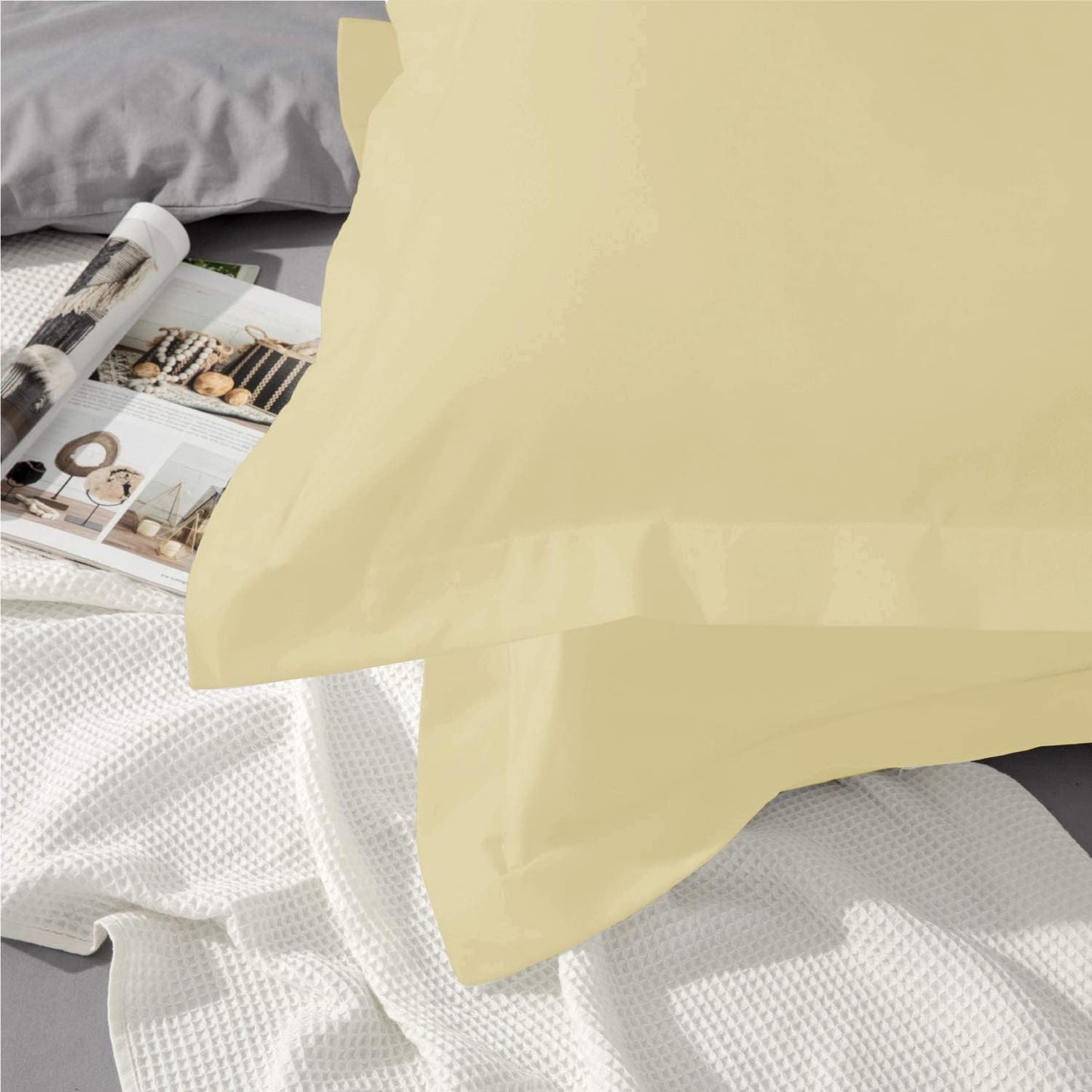 Split Head California King Sheets Sets for Adjustable Beds - 100% Egyptian Cotton 800TC Split Head Flex Top 18" Deep Pocket - 34" Top Split Cal-King, White Solid