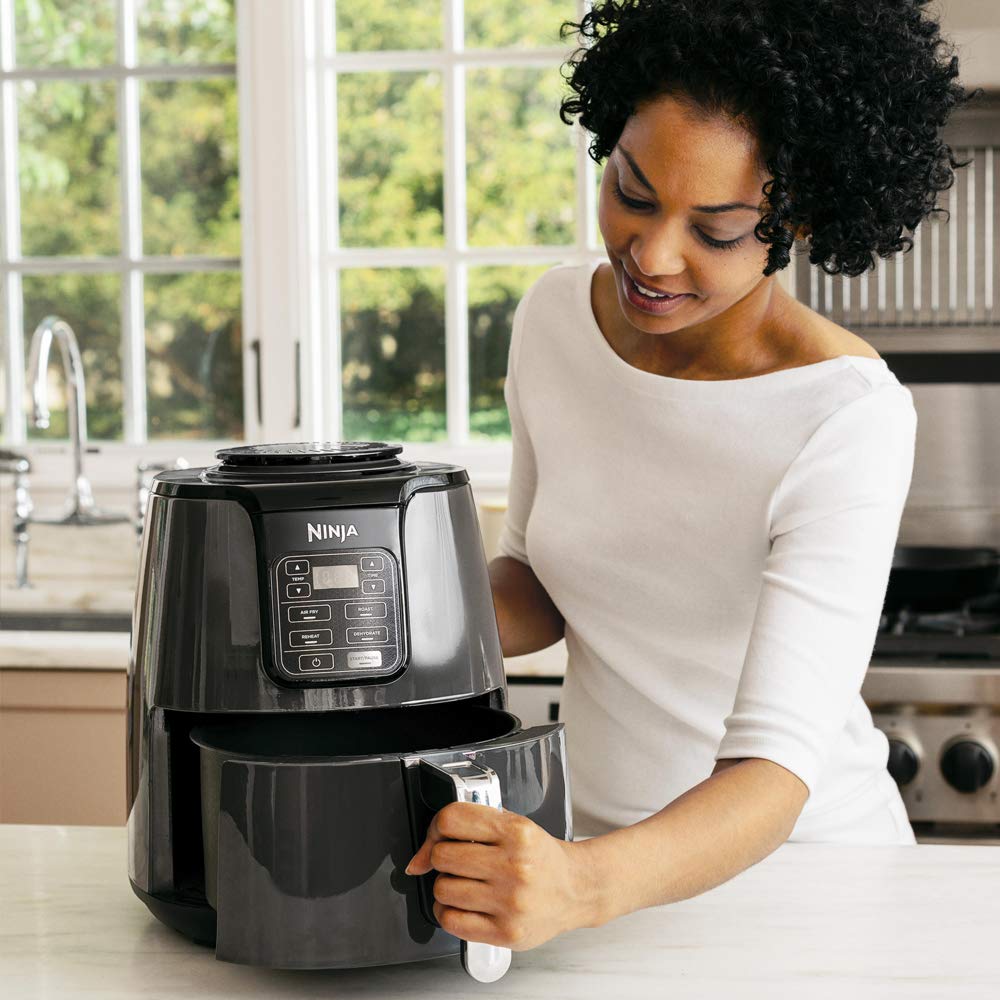 Ninja Air Fryer Af100, Roast, Reheat, Dehydrate, 3.8 L, 1550 Watts, Grey And Black"Min 1 year manufacturer warranty"