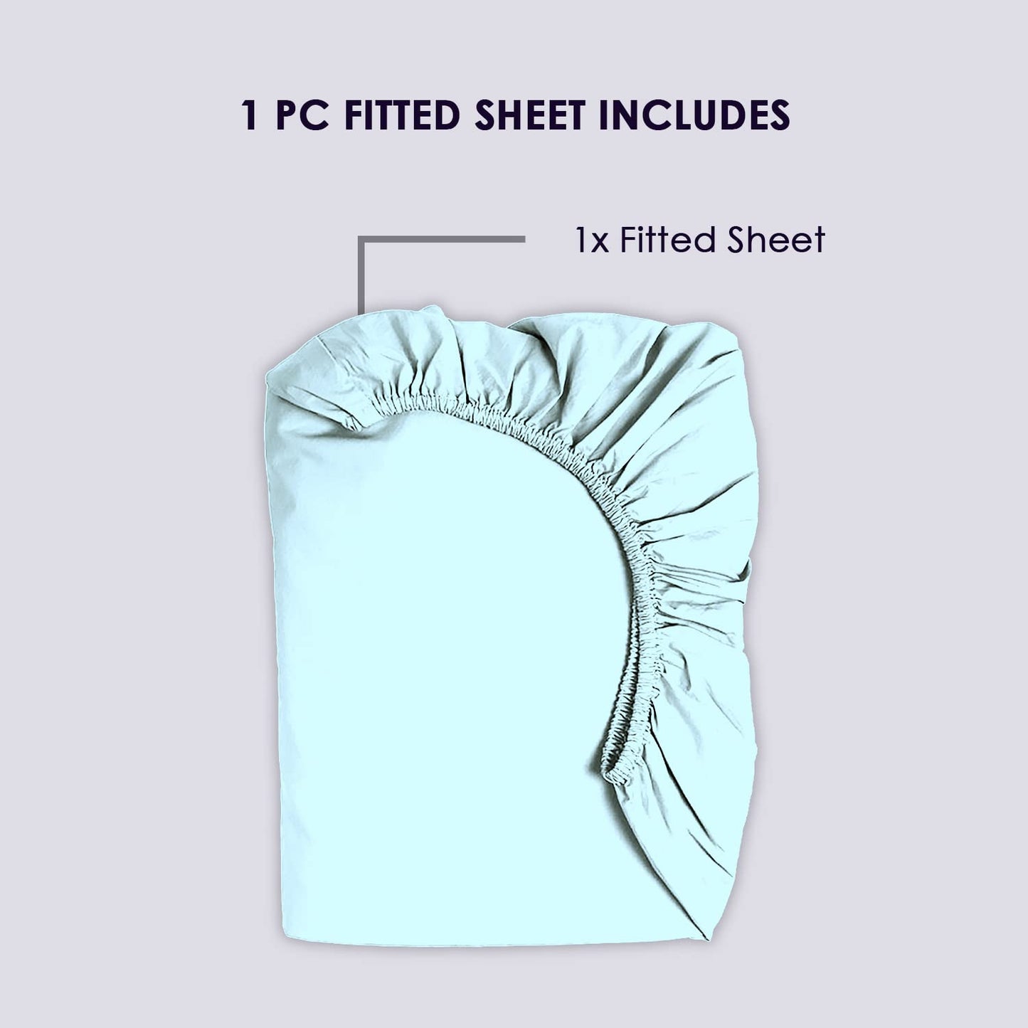 Pizuna Pure 100% Cotton King Sheet - 800 Thread Count Long Staple Cotton Thick Sateen Weave 15inch Deep Pocket Fitted Sheet (Combed Black)
