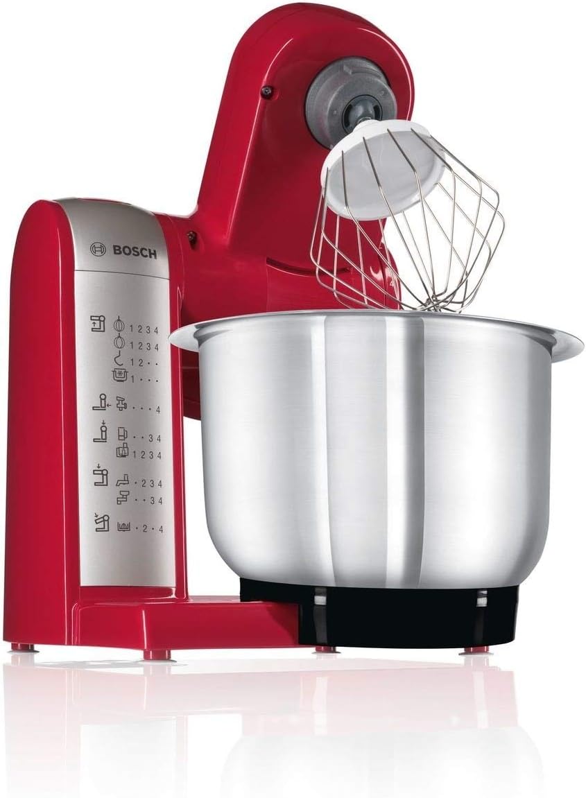 Bosch Kitchen Machine MUM4 600 W Red, MUM48R1GB,1 Year Manufacturer Warranty