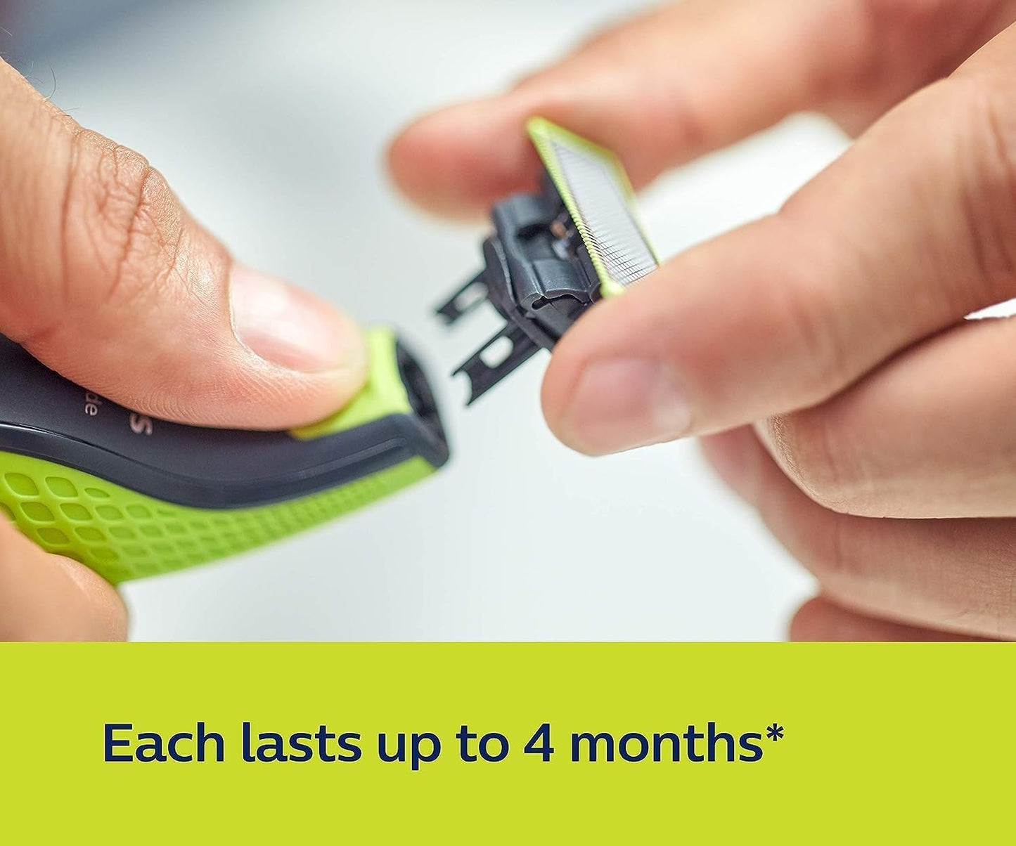 Philips Replacement Blade For Qp2520/Qp6505, Lime Green/Charcoal Grey - Qp220/51