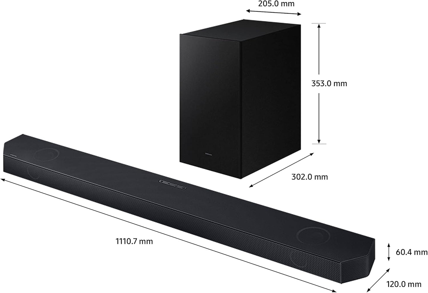 Samsung 160W Sound Tower High Power Party Speaker Water Resistant In Built Battery Bluetooth Connectivity - MX-ST40B/ZN - 2022 Model - 1 Year Warranty (UAE Version)