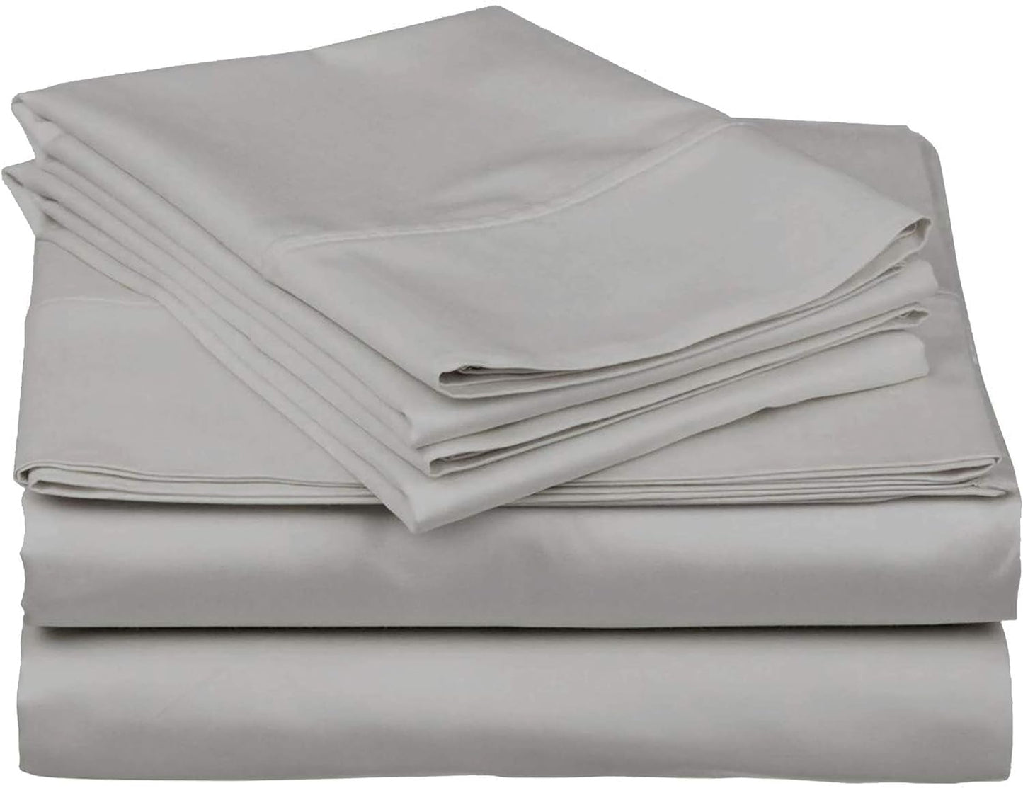 Split Top California King Sheets Split Head California King Sheets Sets for Adjustable Beds- 100% Egyptian Cotton 800TC Split Head Flex Top 18" Deep Pocket - 32" Top Split Cal-King, Light Blue Solid
