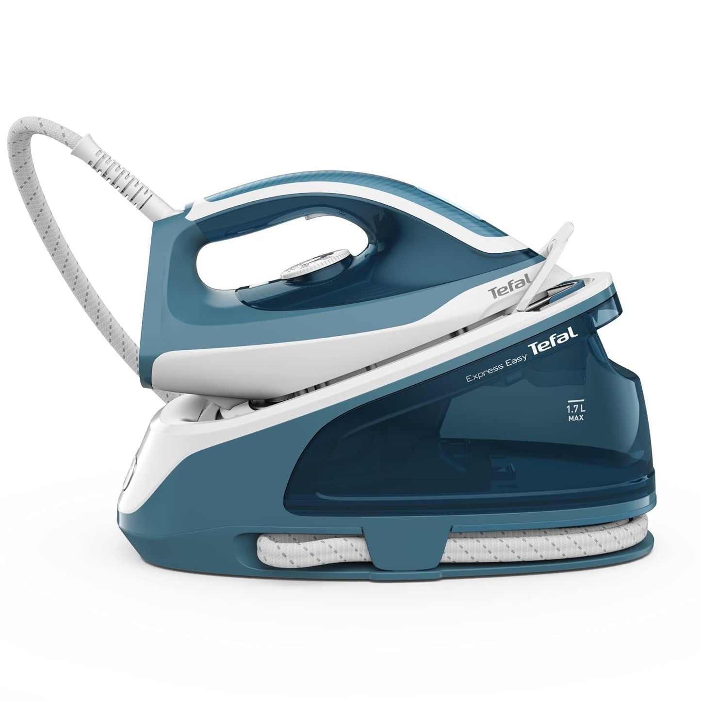 TEFAL Steam Station | Pro Express Ultimate II | Steam Generator Iron Steamer | 1.2 L | 2700 Watts | Durilium Airglide Soleplate | Anti scale | Auto off | Blue & White | 2 Years Warranty | GV9710M0